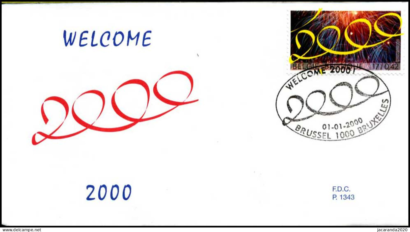 2878 - FDC - Welcome 2000 #1 P1343 - 1991-2000