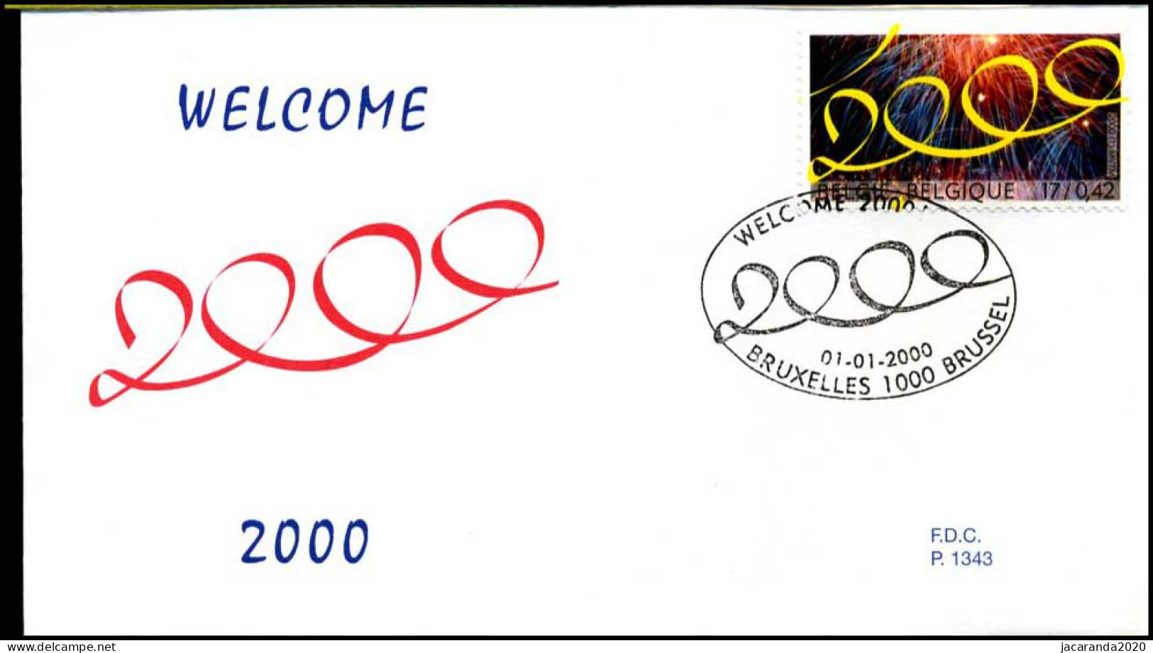 2878 - FDC - Welcome 2000 #2 P1343 - 1991-2000