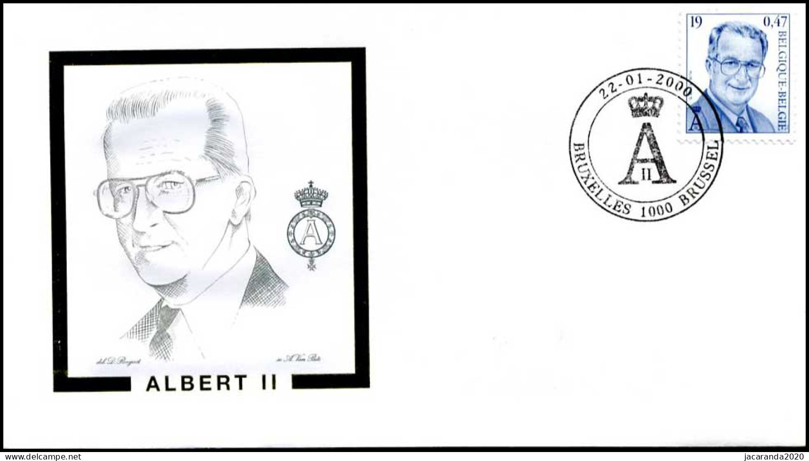 2886 - FDC - Koning Albert II #2 P - 1991-2000