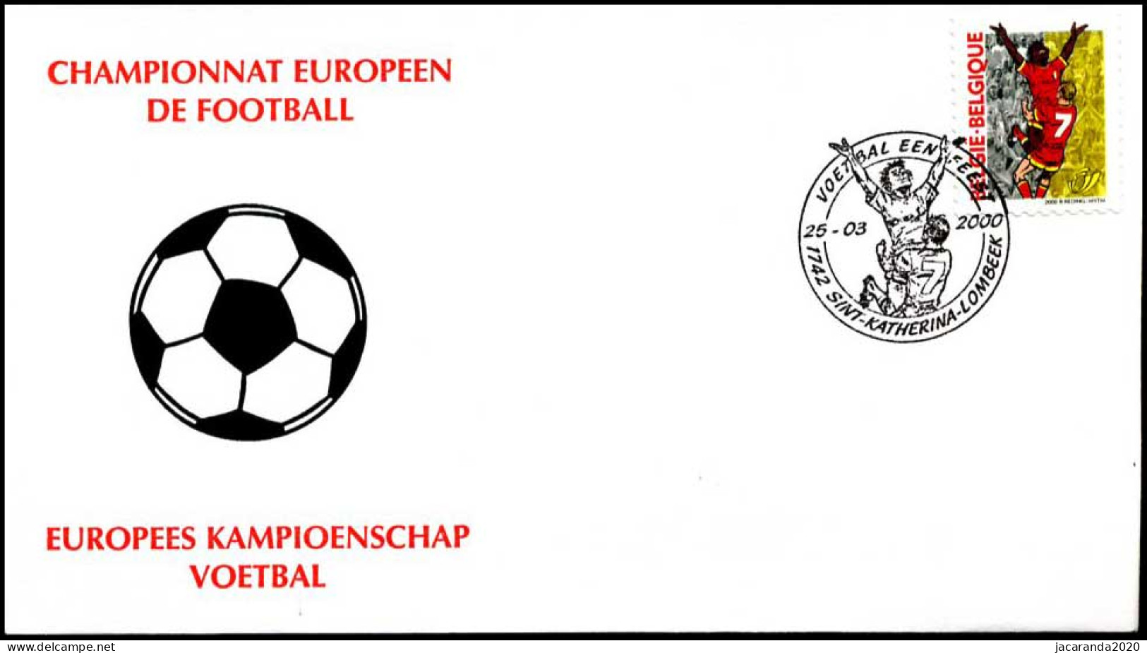 2894 - FDC - Europees Kampioenschap Voetbal #2 P1351 - 1991-2000