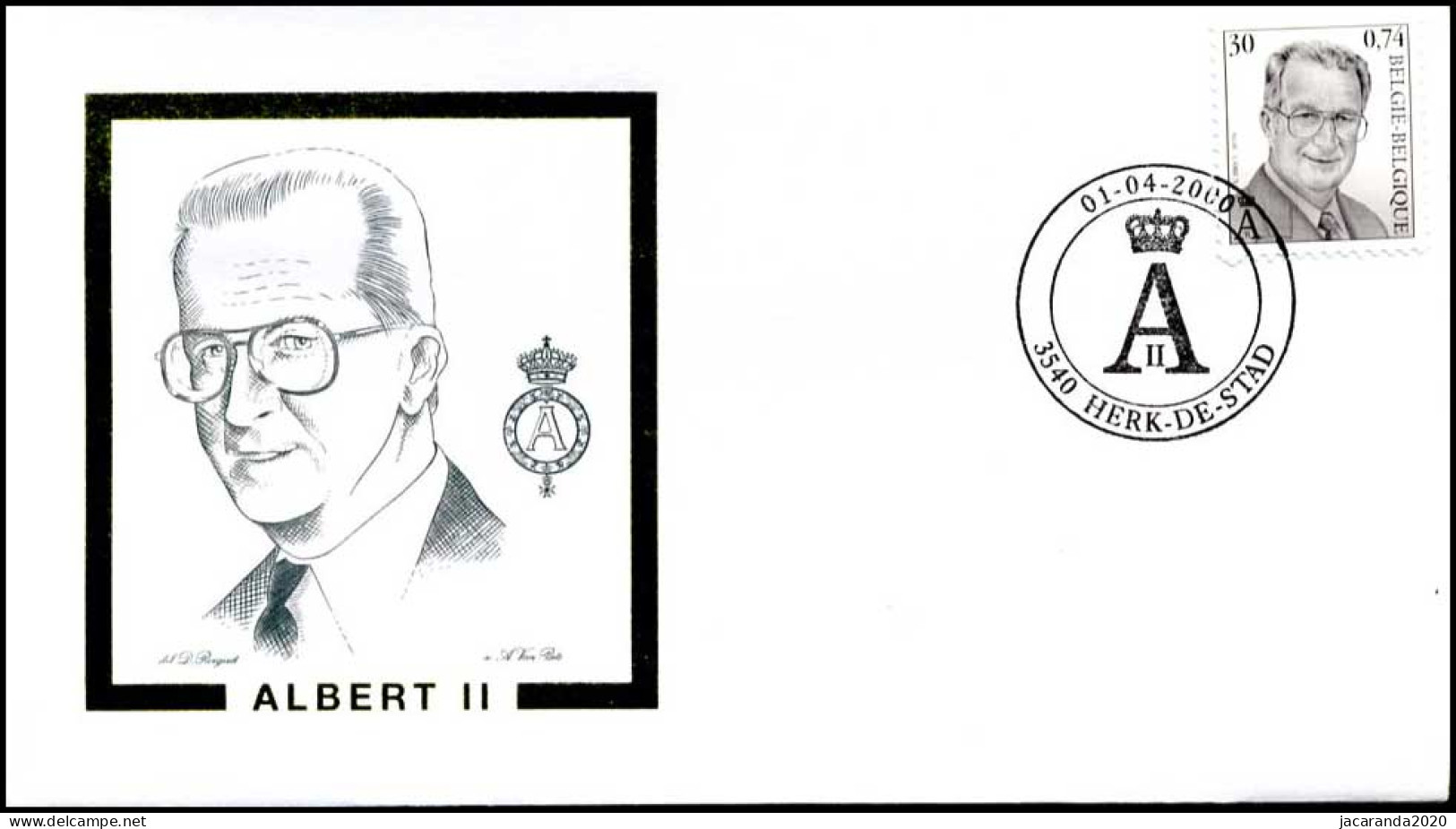 2902 - FDC - Koning Albert II #2 P - 1991-2000