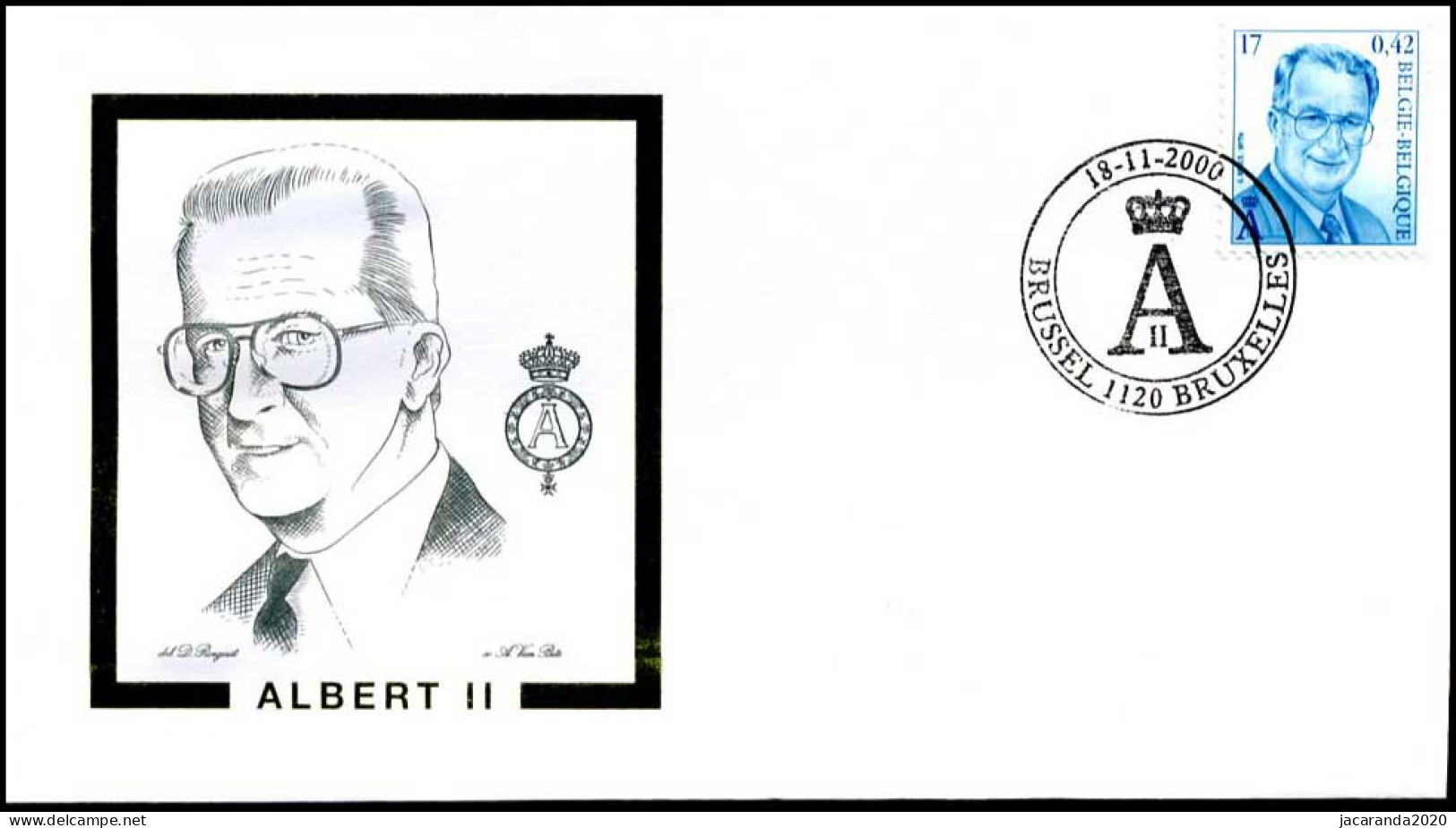 2963 - FDC - Koning Albert II #2 P - 1991-2000