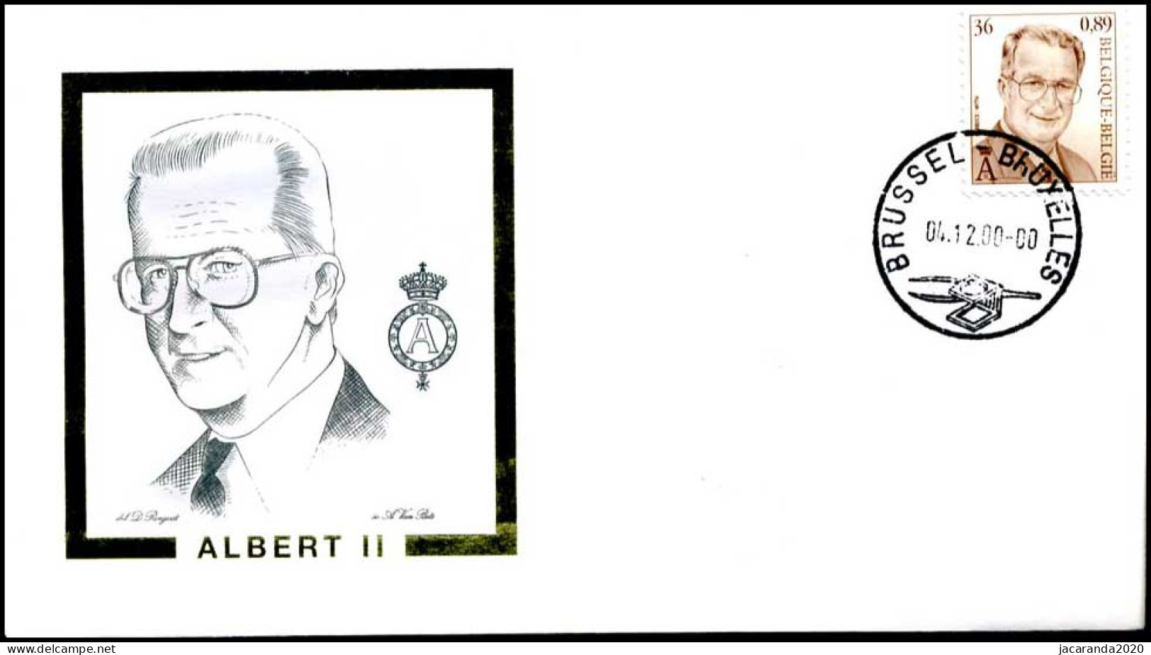 2965 - FDC - Koning Albert II #1 P - 1991-2000