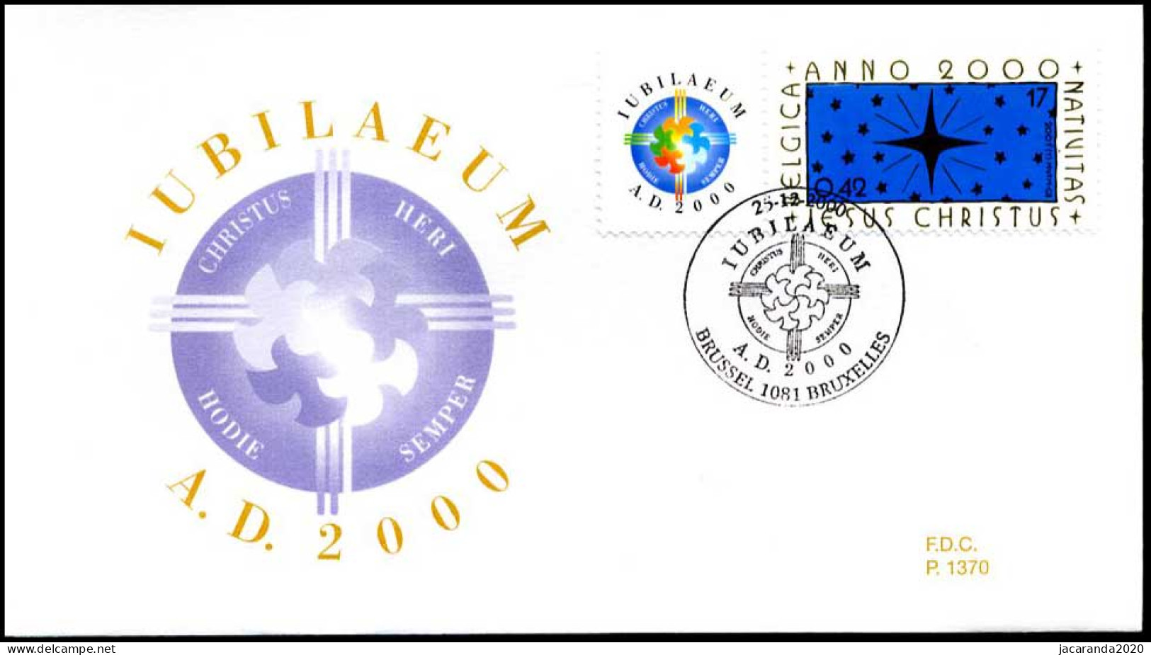 2967 - FDC - Jubileum A.D. 2000 #1 P1370 - 1991-2000