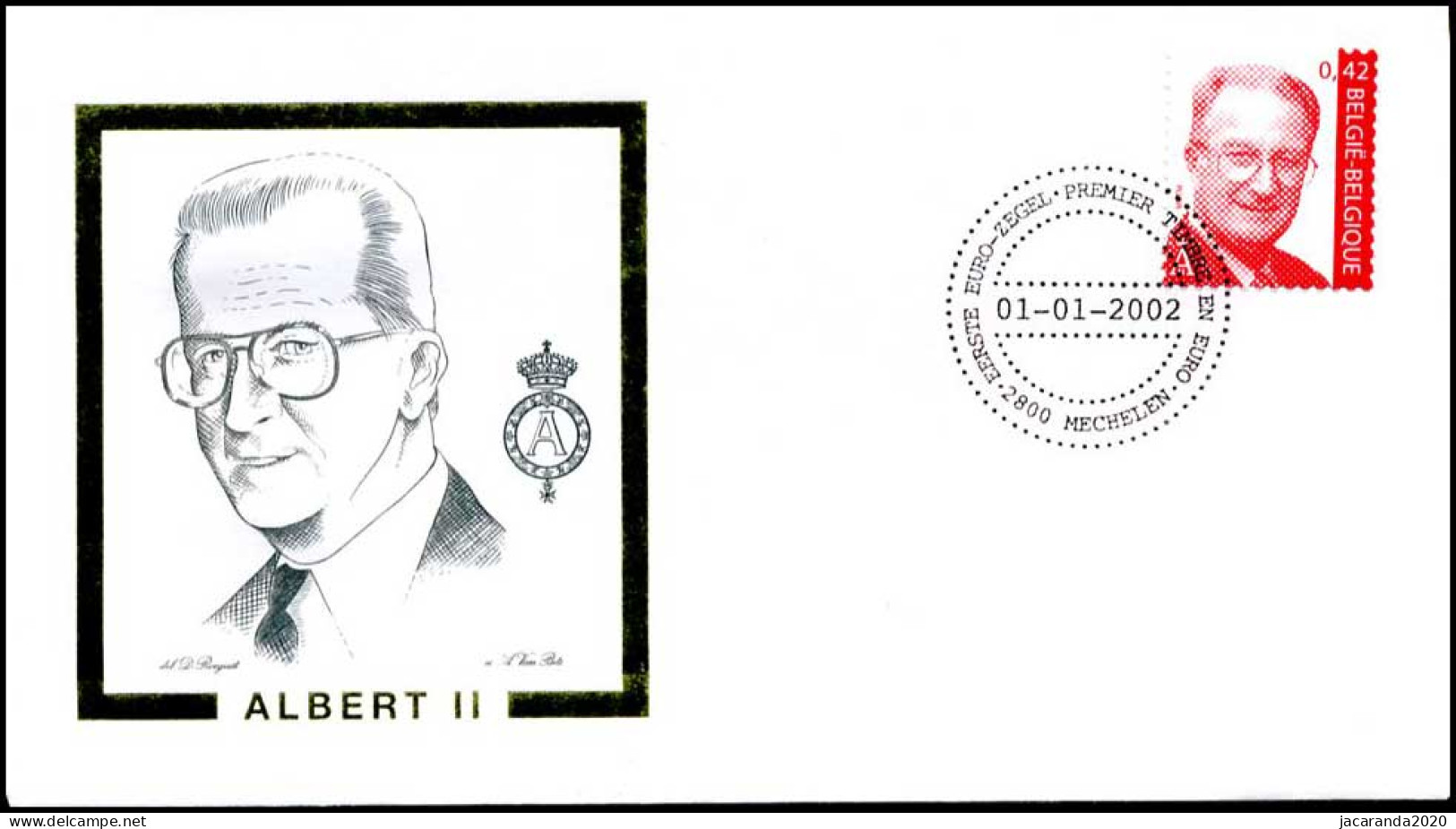 3050 - FDC - Koning Albert II #1 P - 2001-2010