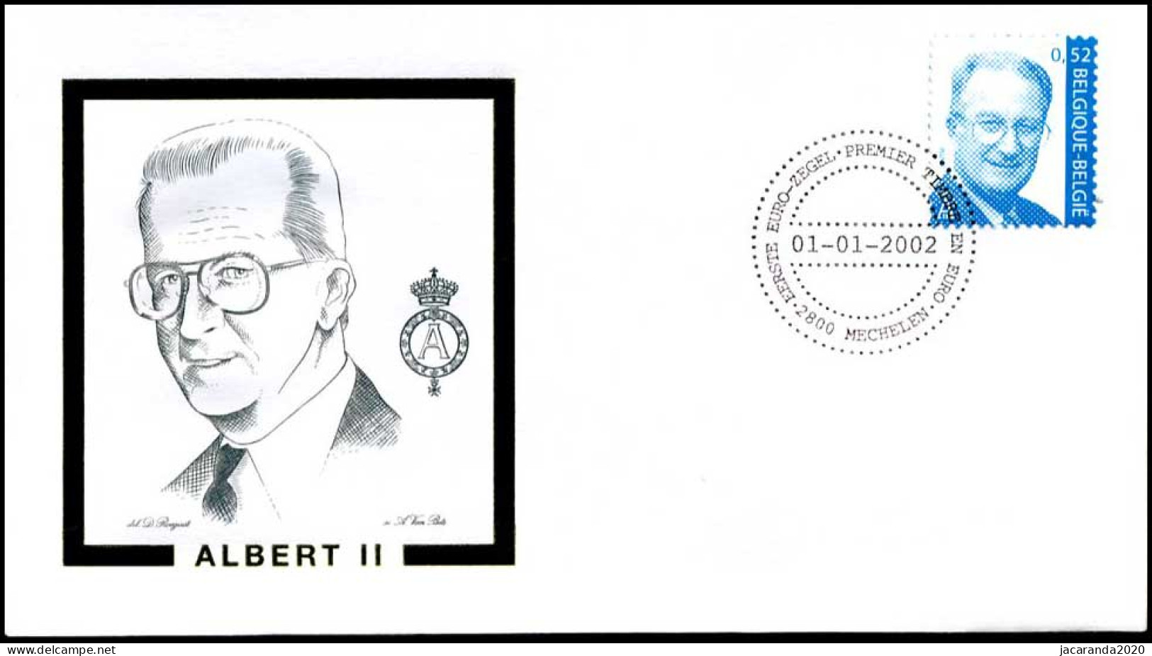 3051 - FDC - Koning Albert II #1 P - 2001-2010