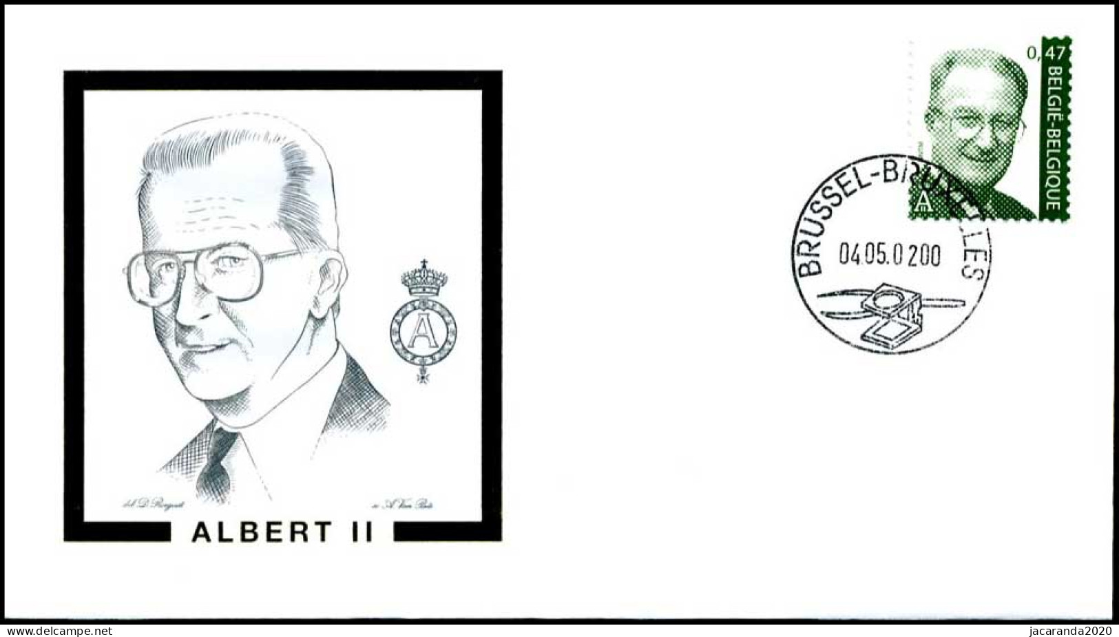 3070 - FDC - Koning Albert II #1 P - 2001-2010