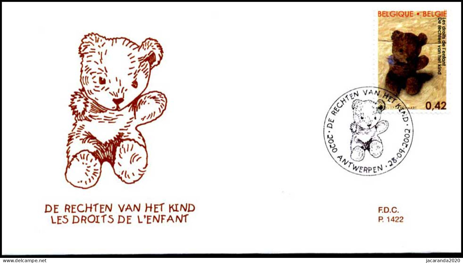 3096 - FDC - Rechten Van Het Kind #1 P1422 - 2001-2010