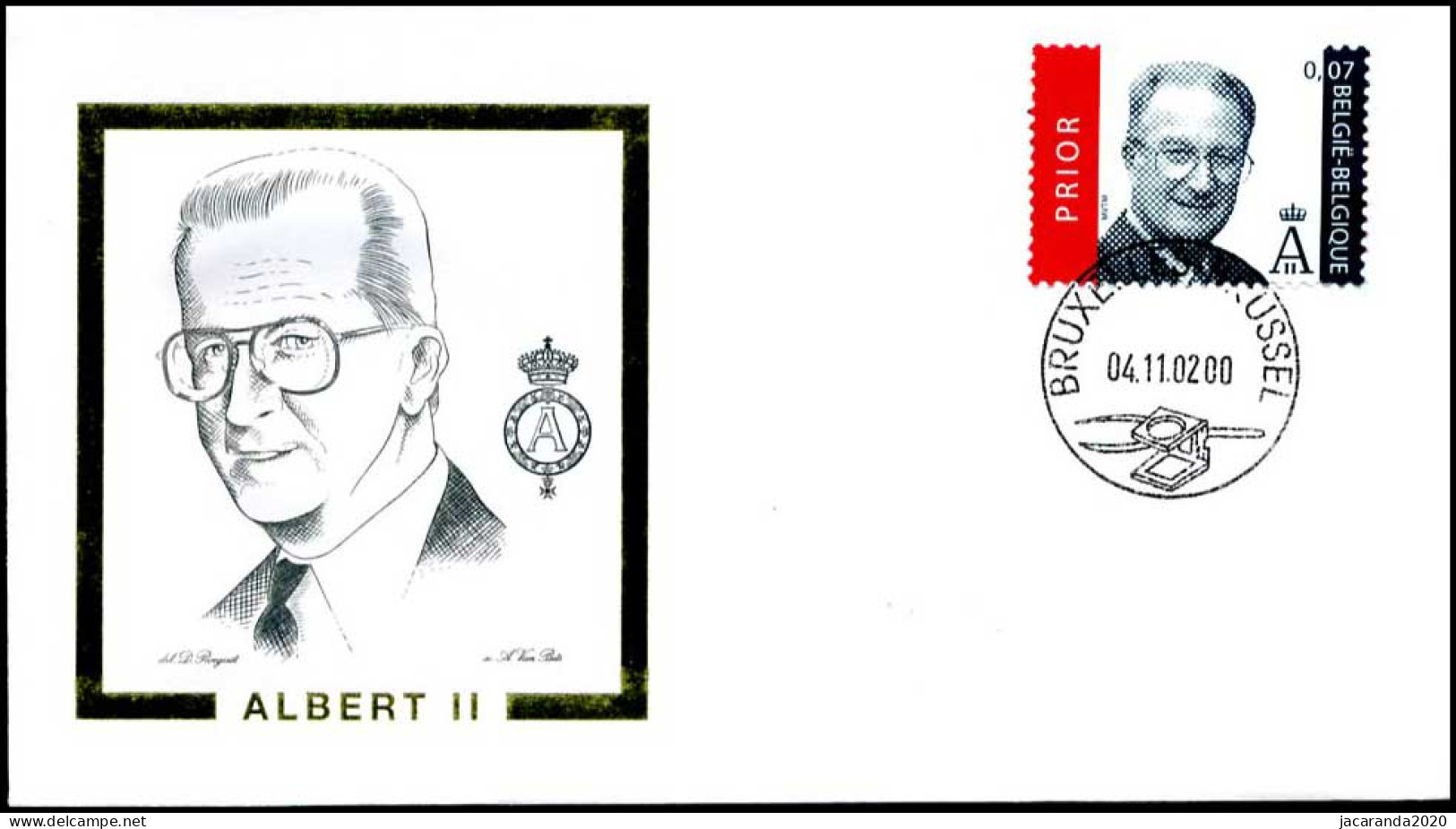 3131 - FDC - Koning Albert II #3 P - 2001-2010