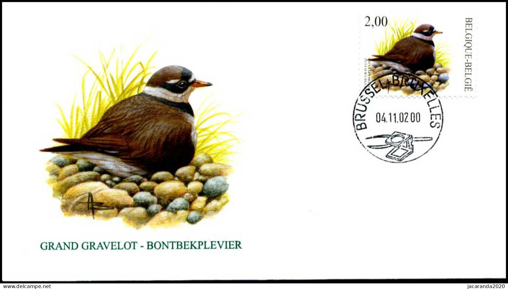 3139 - FDC - Bontbekplevier - Buzin #1 P - 2001-2010