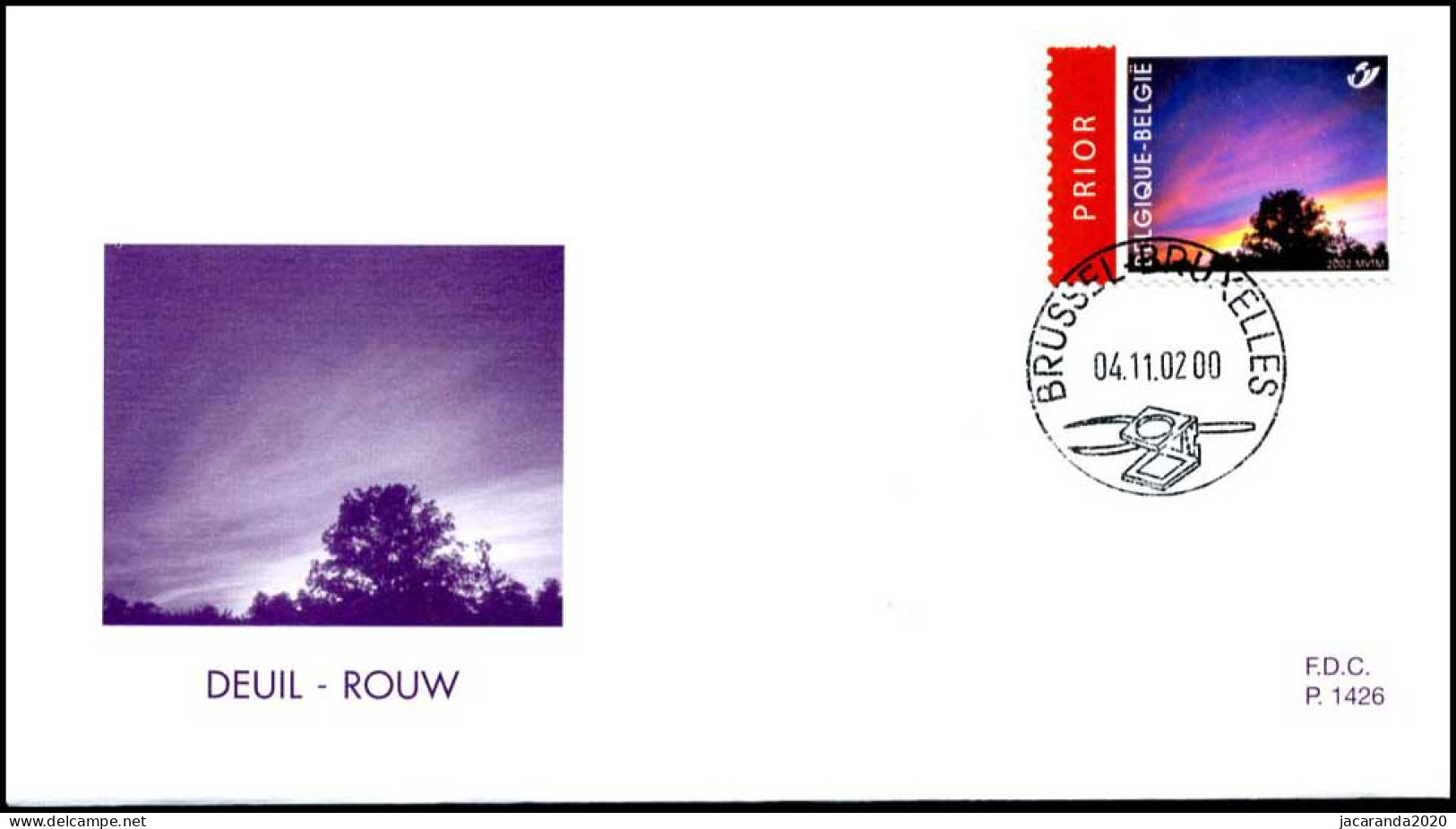 3143 - FDC - Rouwzegel #1 P1426 - 2001-2010