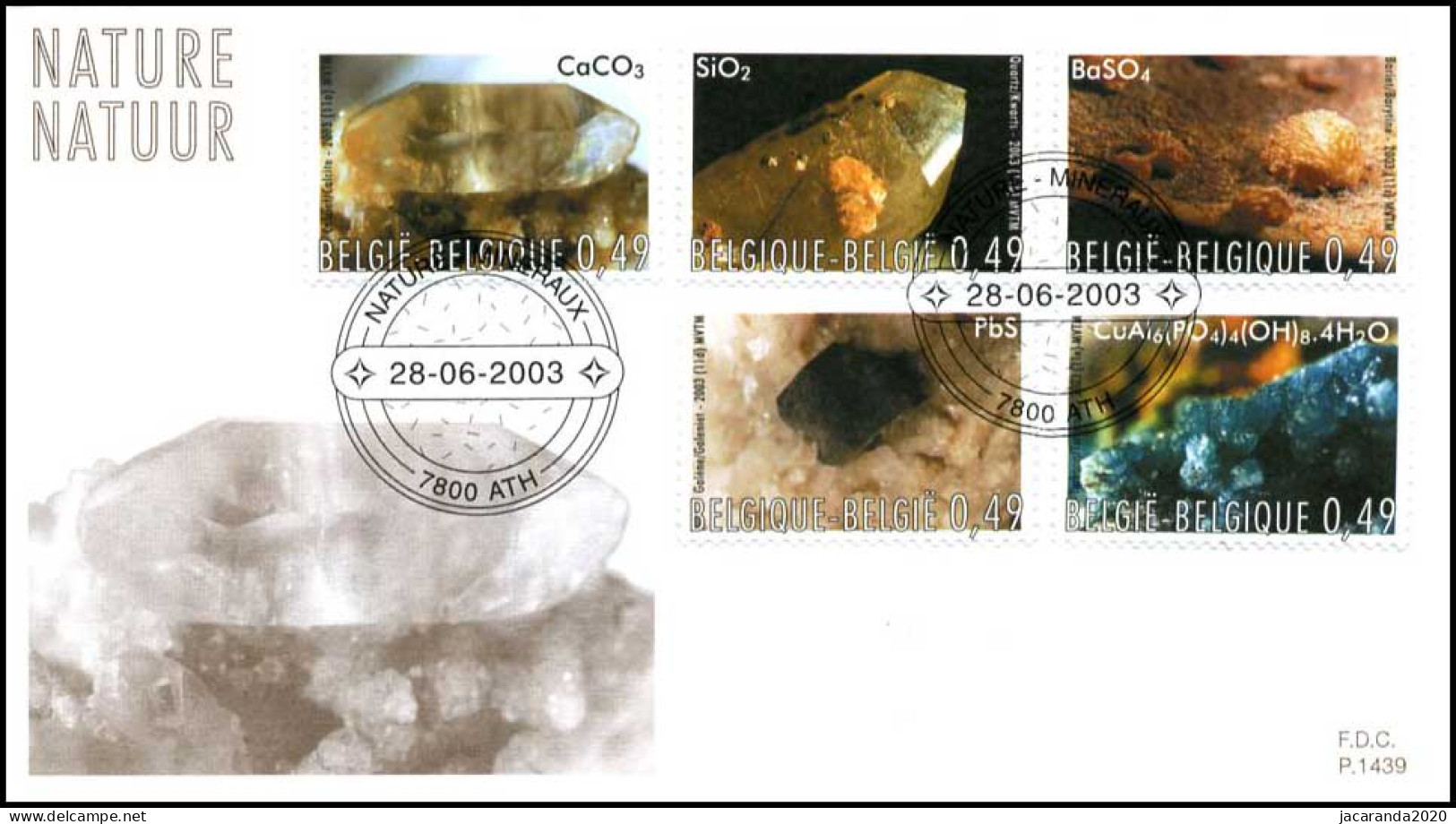 3174/78 - FDC - Natuur - Mineralen #1 P1439 - 2001-2010