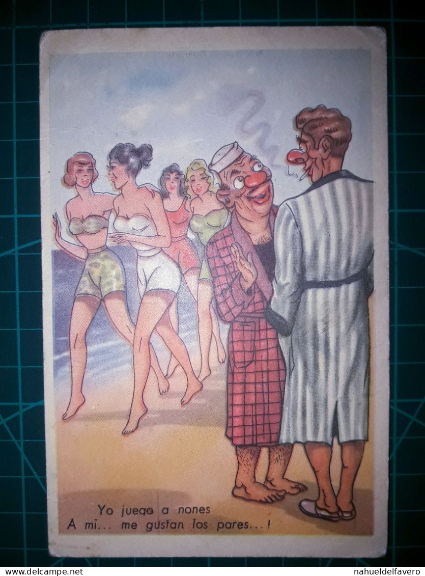 ARGENTINE, Carte Postale Vintage, Illustration Amusante Avec Des Caricatures Drôles Et Hilarantes. Comédie, Humour.. - Humor