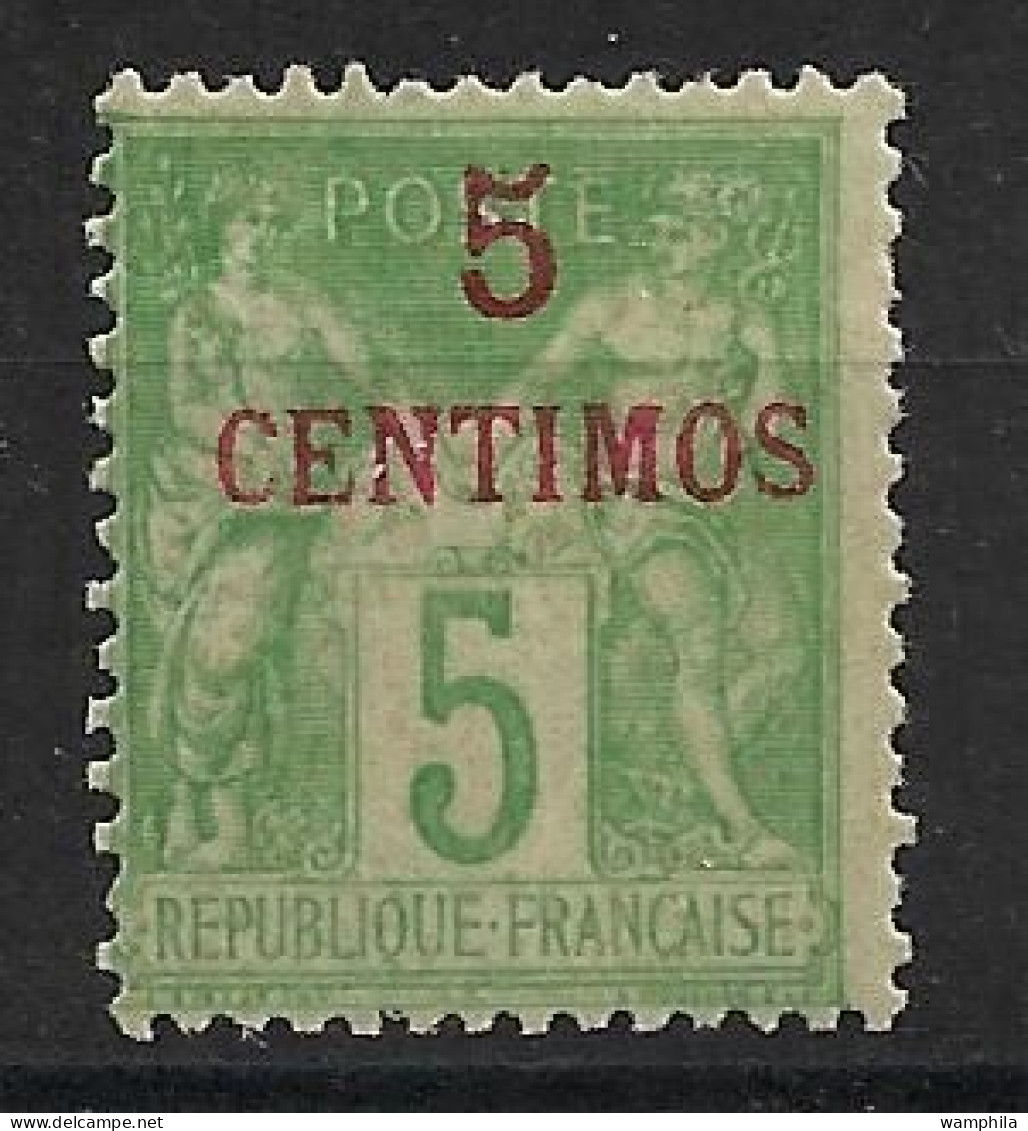 Maroc N°2*.Cote 36€. - Unused Stamps