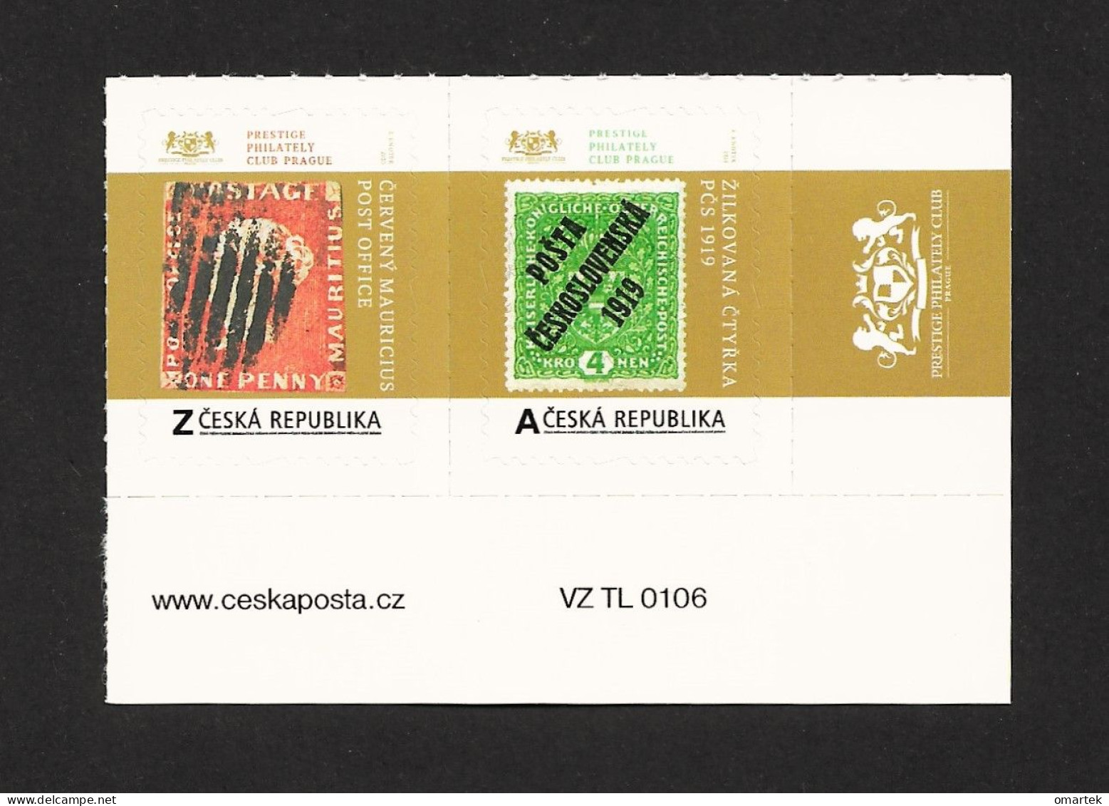 Czech Republic 2020 MNH ** VZ 0995-996 Red Mauritius + 4K POSTA CESKOSLOVENSKA 1919. Tschechische Republik - Ungebraucht