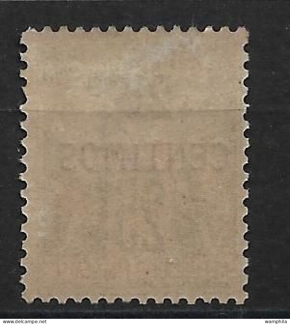 Maroc N°5*. Surcharge Carmin . Cote 35€. - Unused Stamps