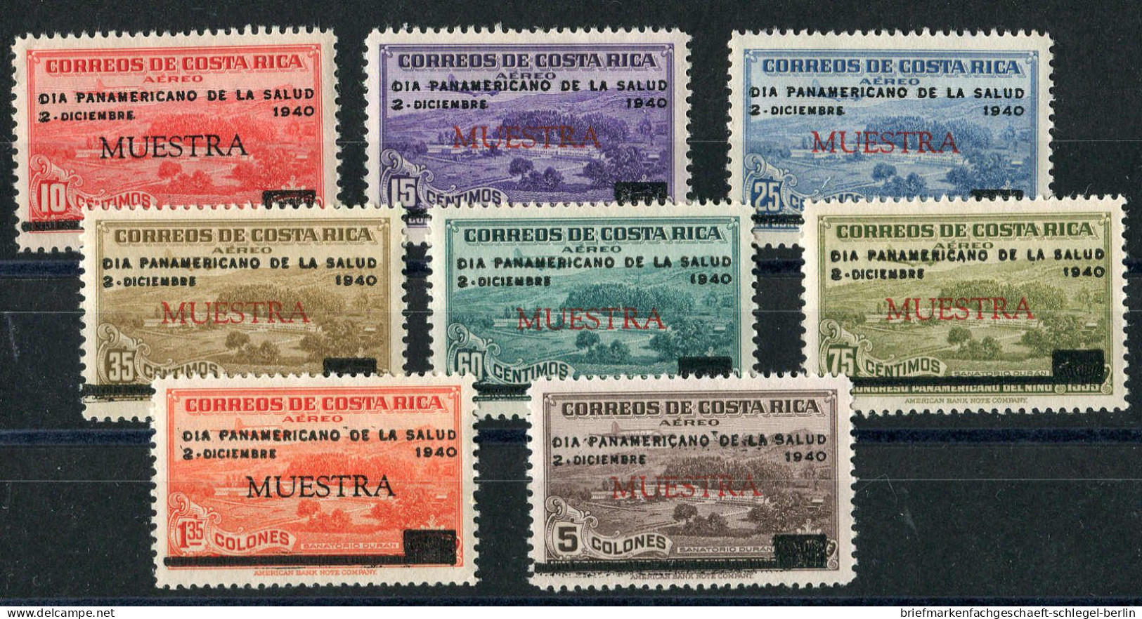 Costa Rica, 1940, 233-41, Postfrisch - Costa Rica