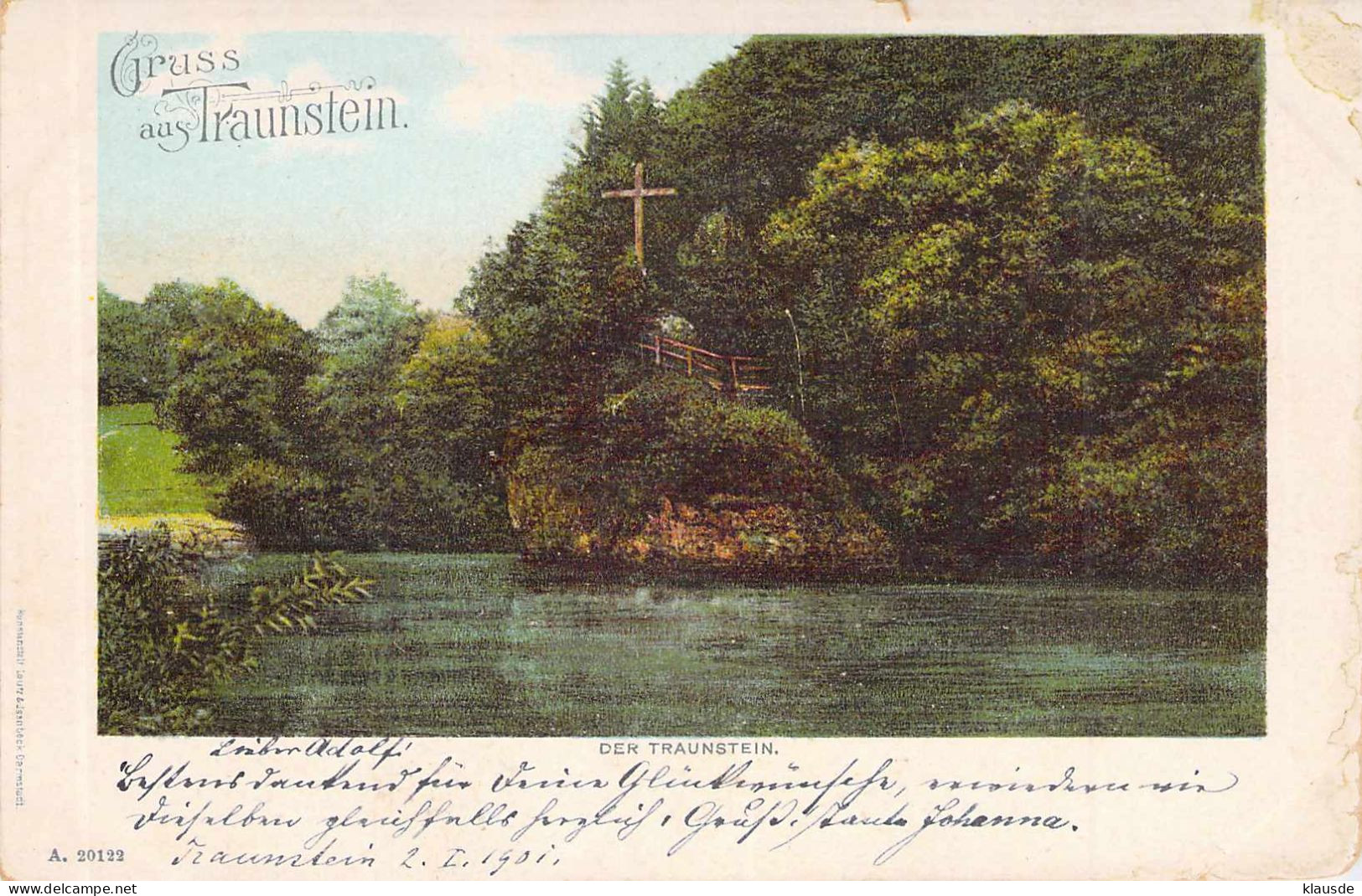 Gruss Aus Traunstein - Der Traunstein Gel.1901 - Traunstein