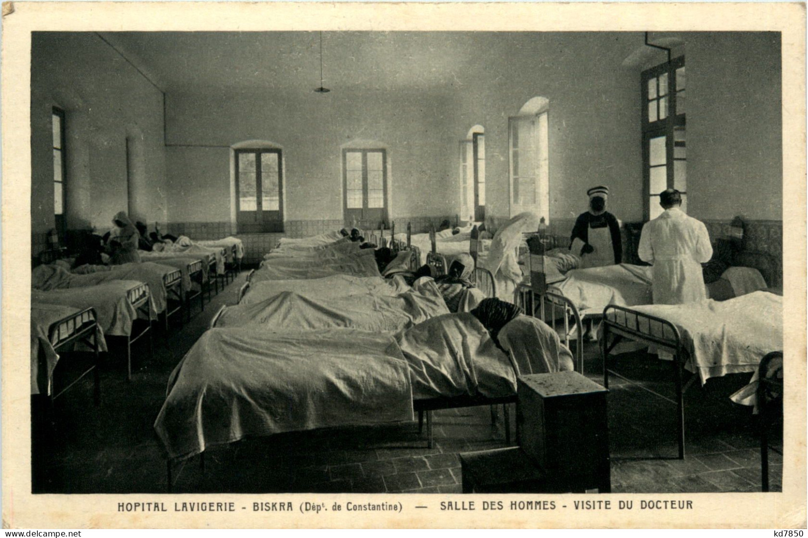 Biskra, Hopital Lavigerie, Salle Des Hommes, Visite Du Docteur - Biskra