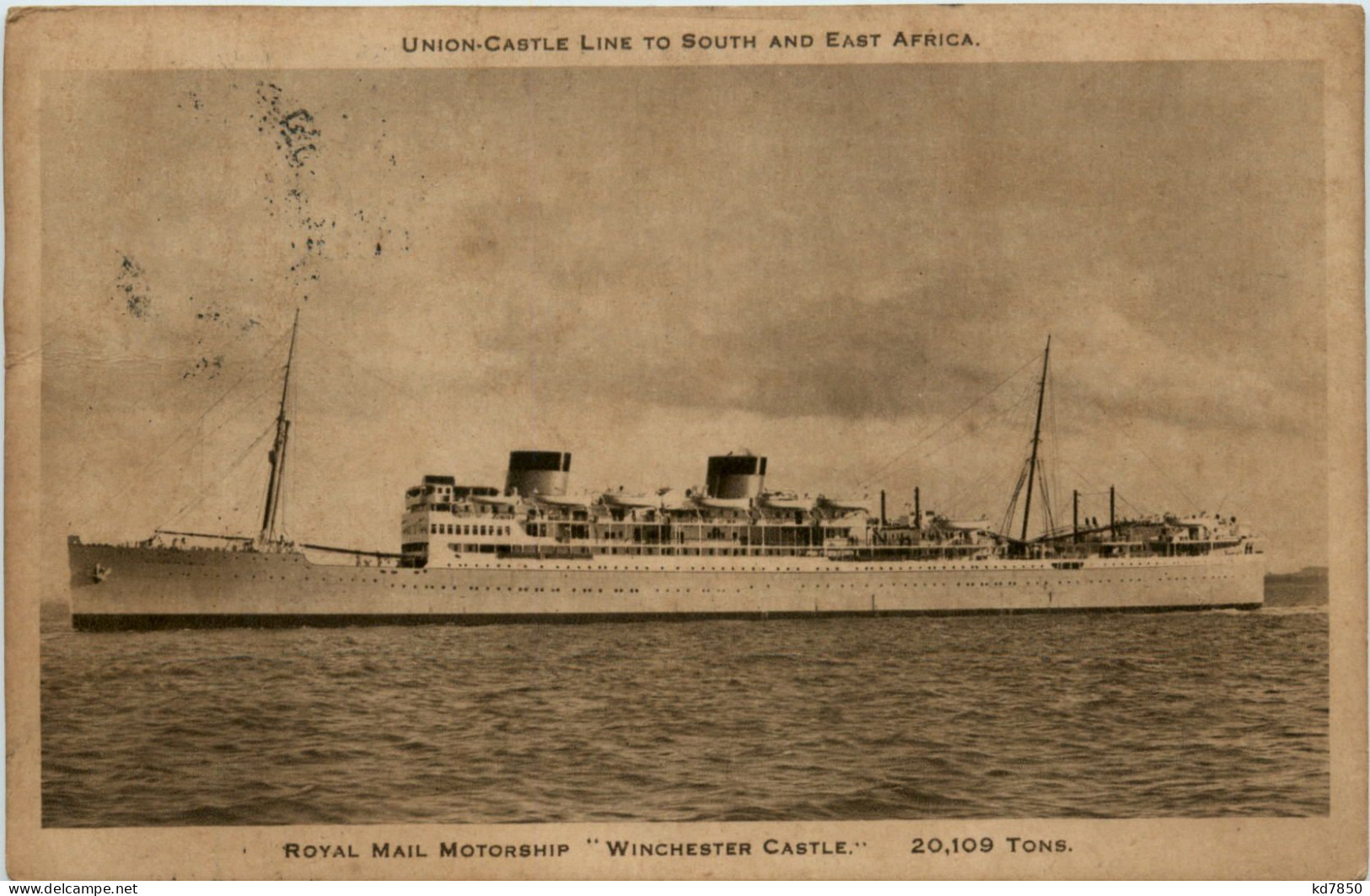 Royal Mail Motorship Winchester Castle - Steamers