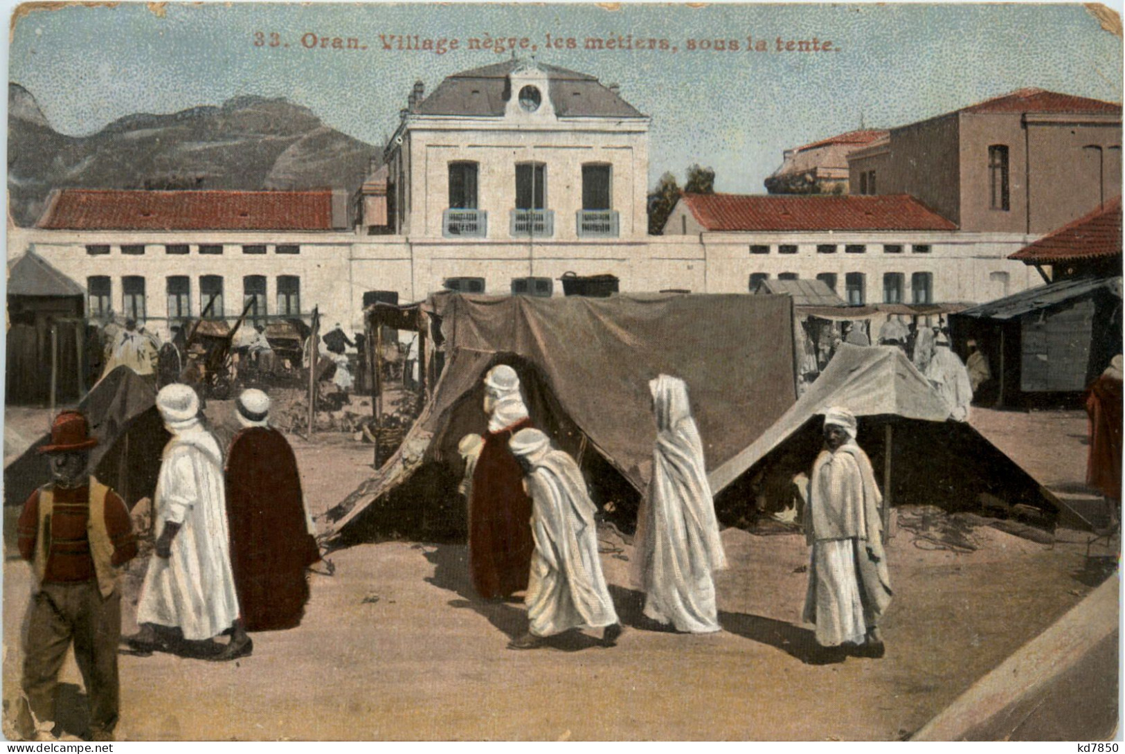 Oran, Village Negre, Les Metieus, Bous La Tente - Oran