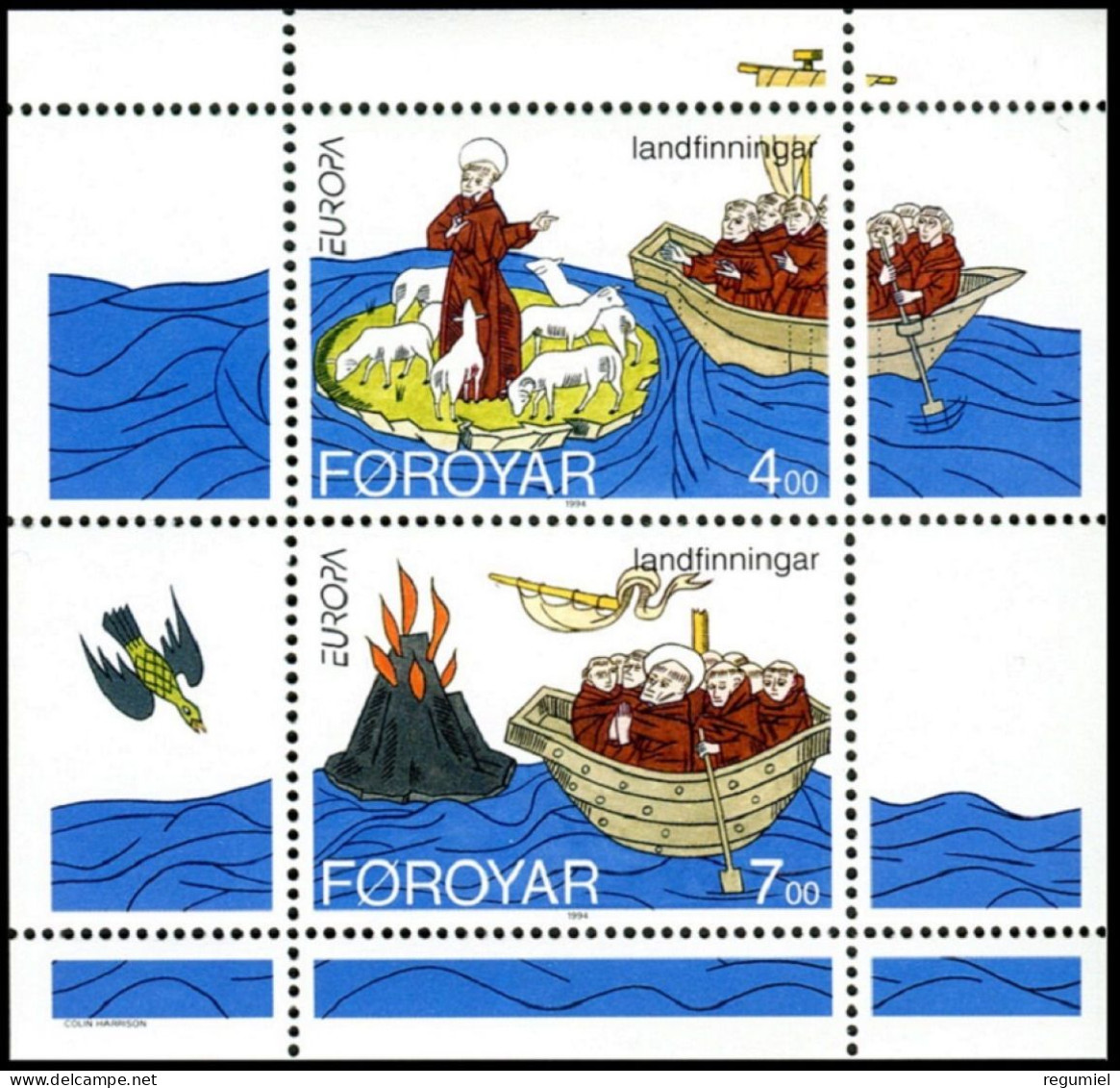 Feroe 256/257 ** MNH. 1994 - Faroe Islands