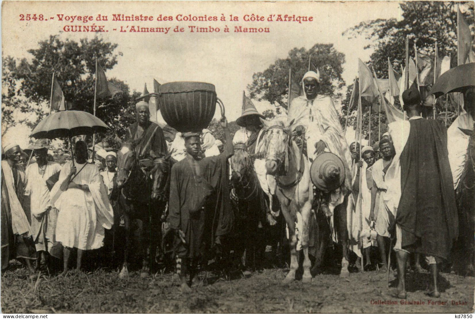 Guinee - Voyage Du Ministre Des Colonies - Guinée