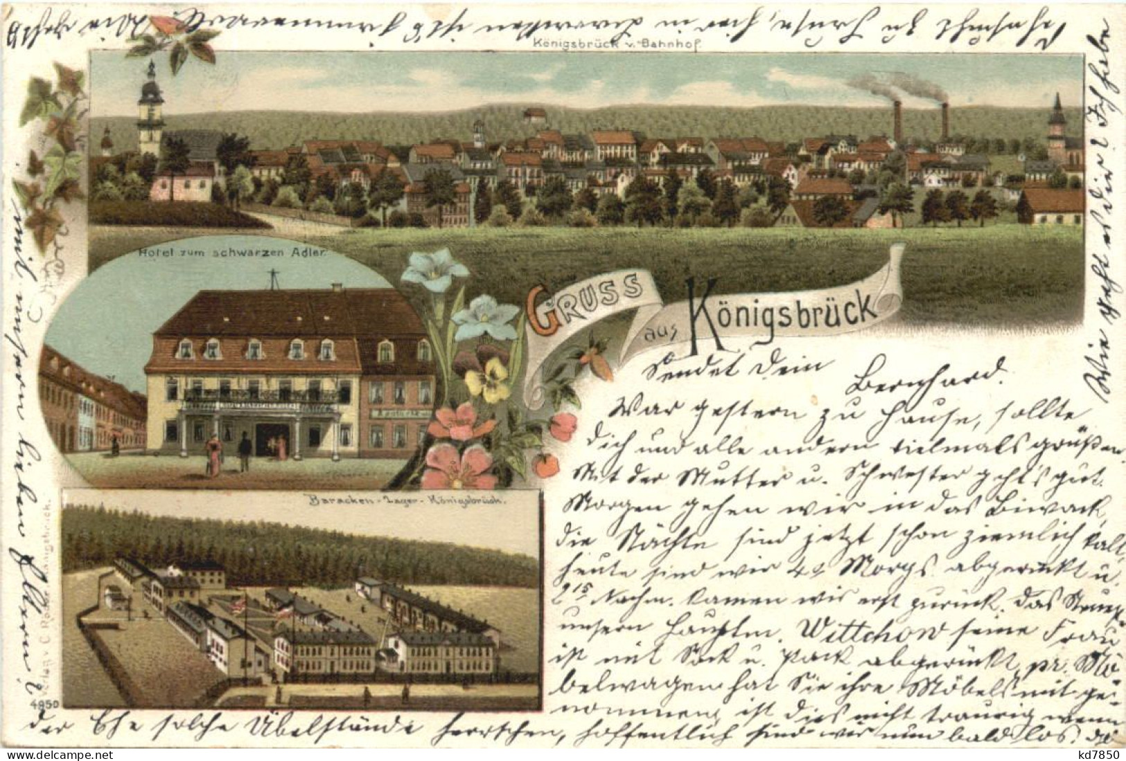 Gruss Aus Königsbrück - Litho - Königsbrück