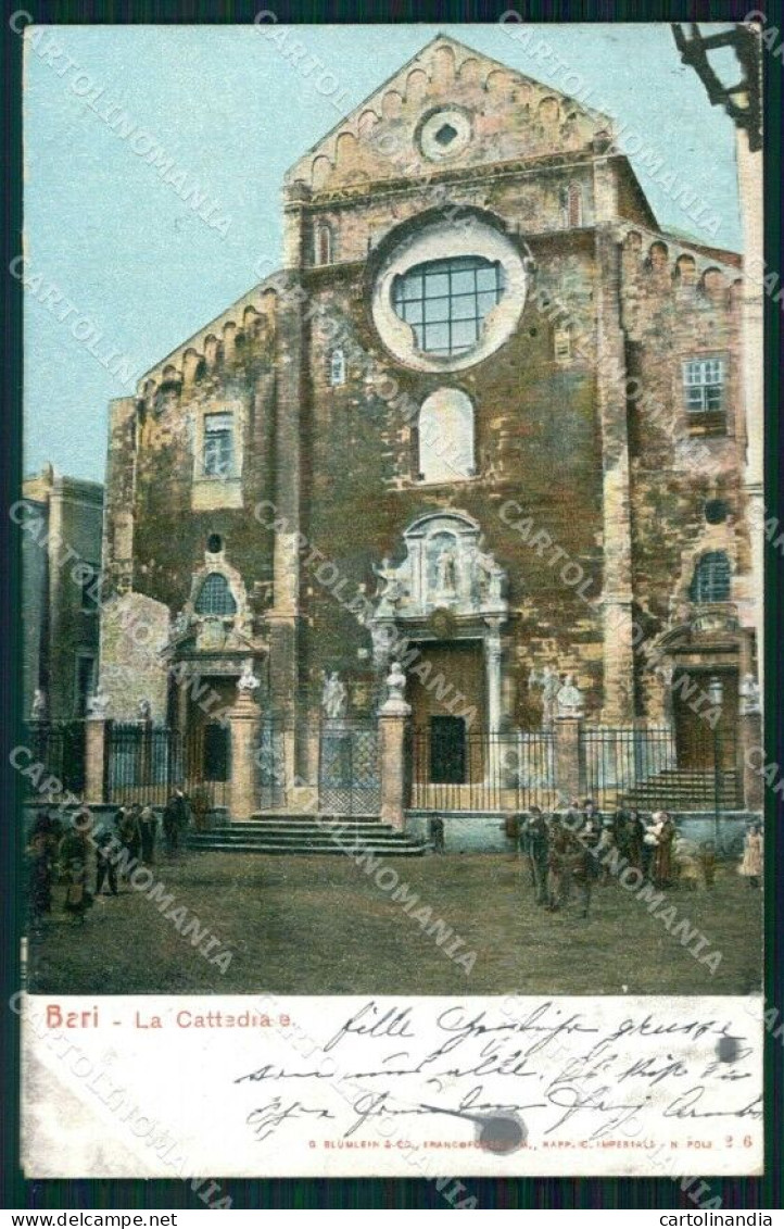 Bari Città Cattedrale MACCHIE Cartolina RB6028 - Bari