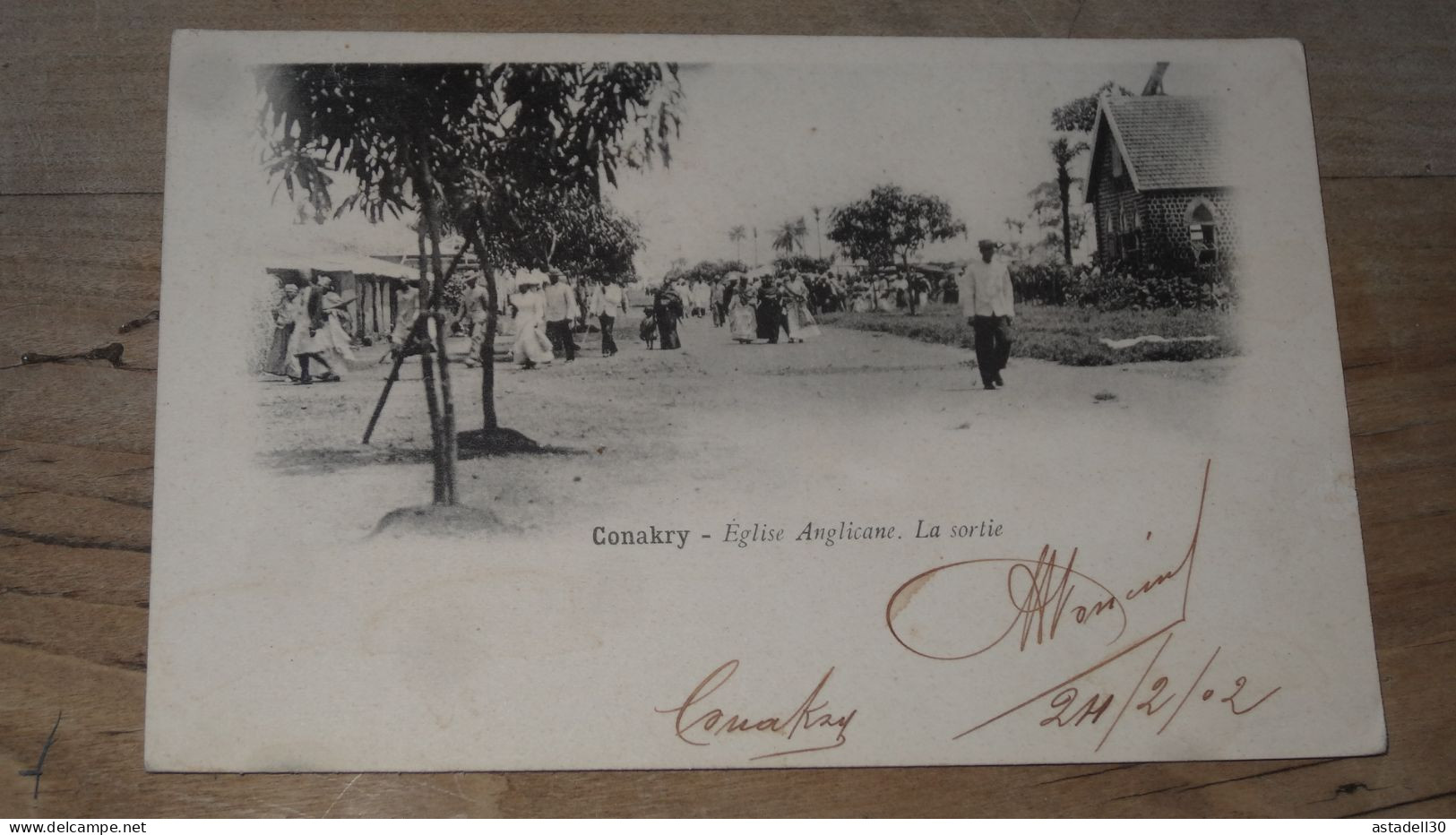 GUINEE, CONAKRY, Eglise Anglicane, La Sortie ................ BE-18060 - Guinée Française