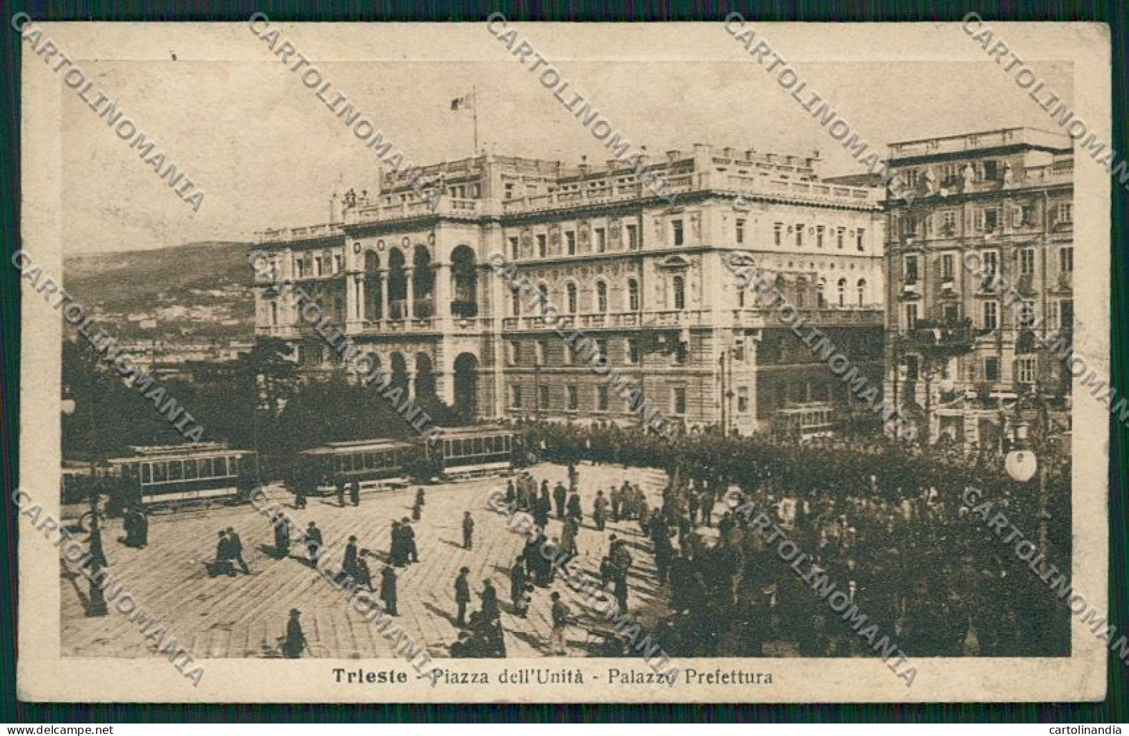 Trieste Città Palazzo Della Prefettura FORO Cartolina ZC0725 - Trieste