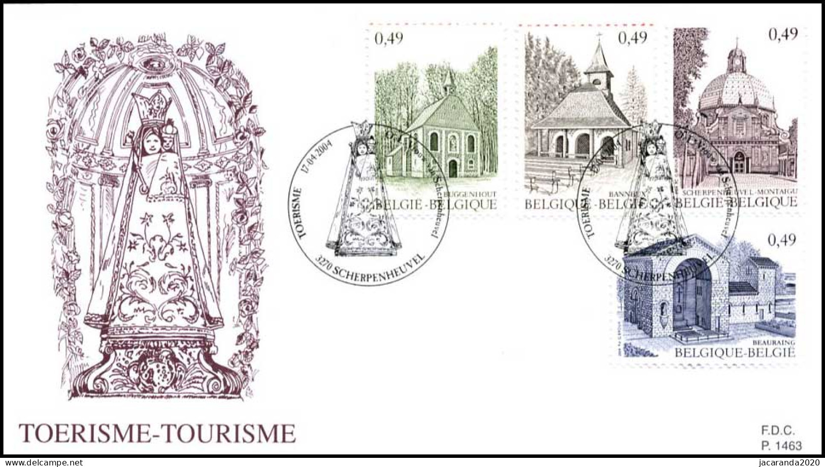 3260/63 - FDC - Toerisme - Bedevaartsoorden #1 P1463 - 2001-2010