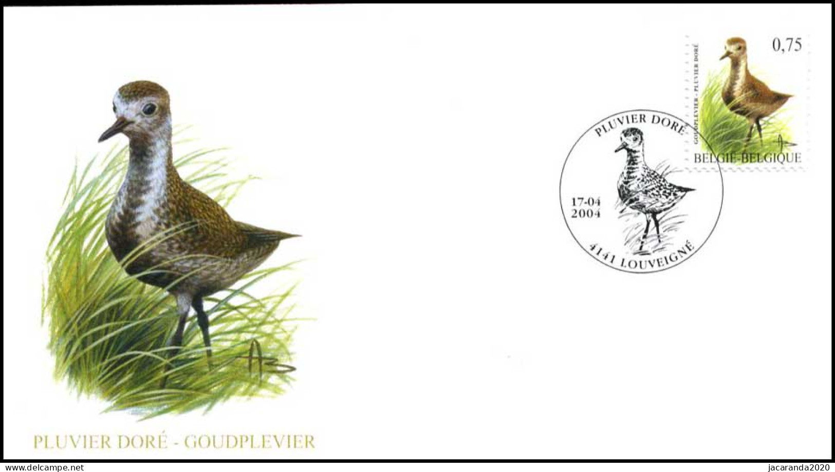 3269 - FDC - Goudplevier - Buzin #1 P - 2001-2010