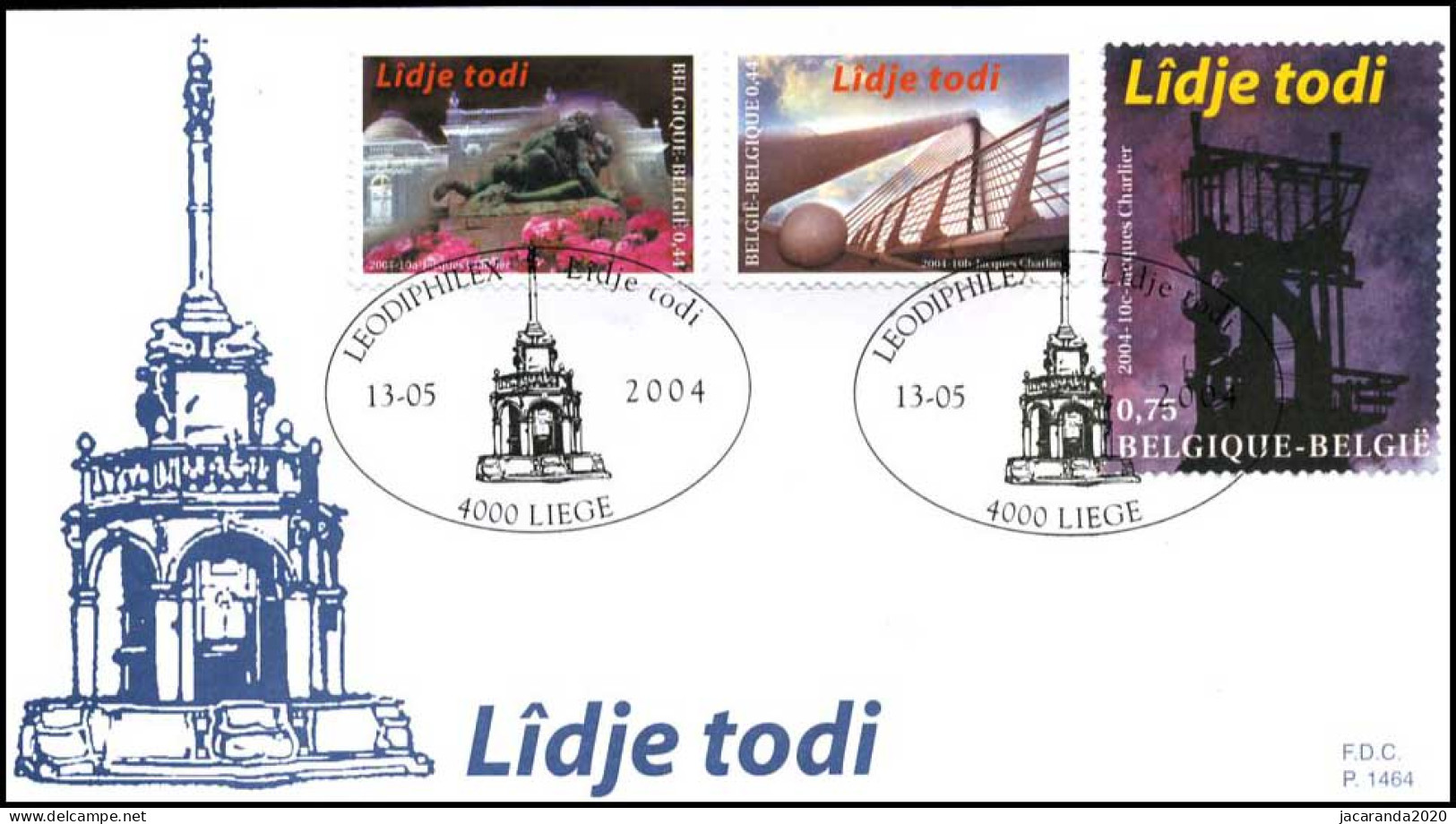 3275/76 + 3277 - FDC - Lidje Todi ! (Luik Altijd) #1 P1464 - 2001-2010