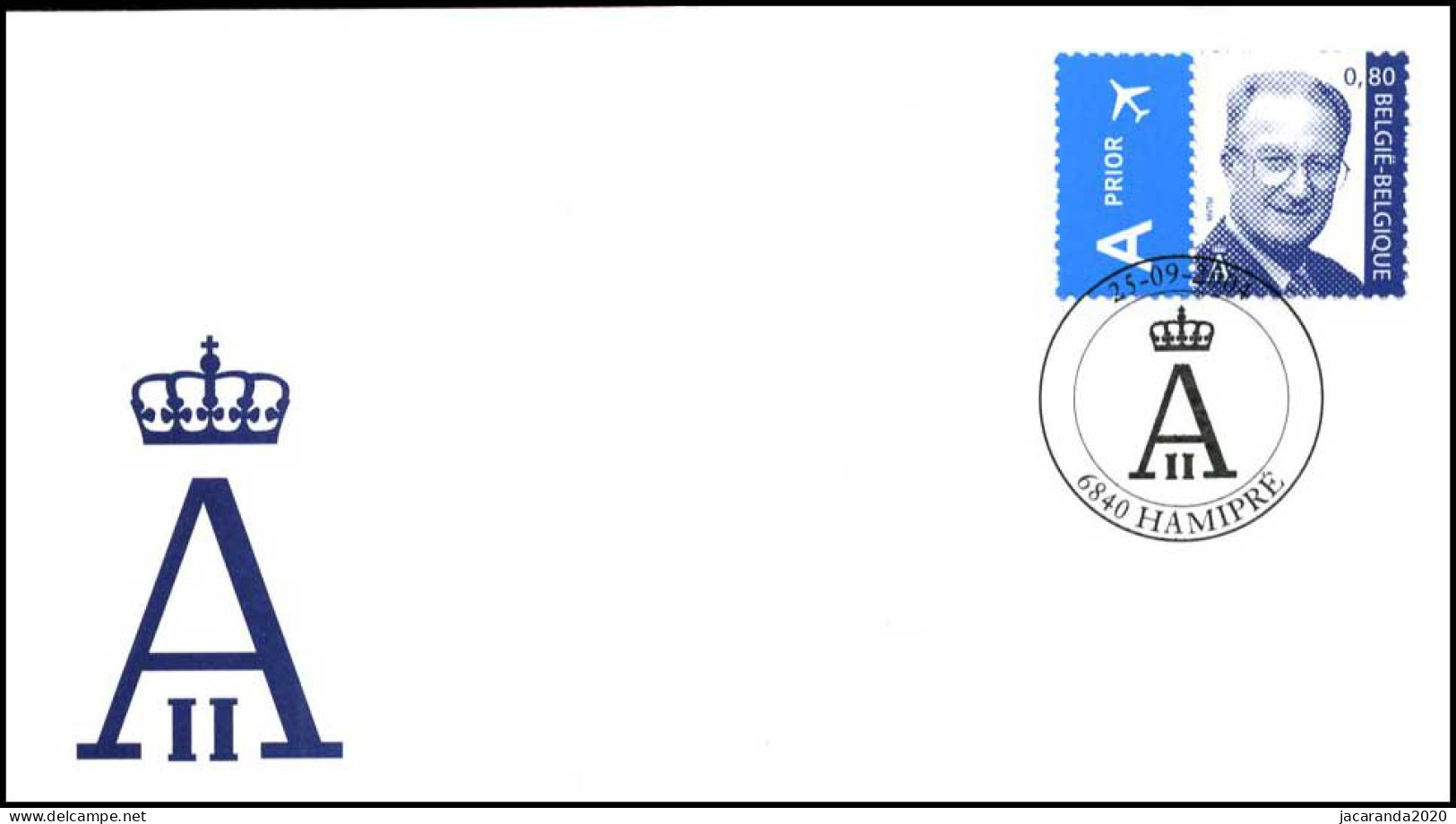 3317 - FDC - Koning Albert II #1 - Stempel: Hamipré - 2001-2010