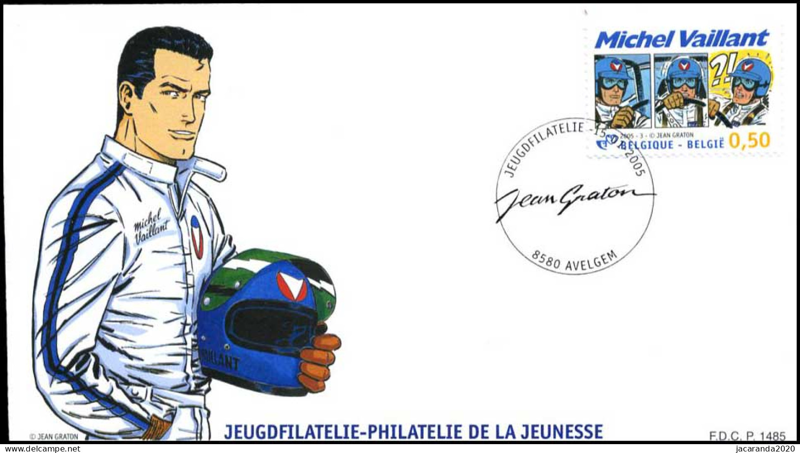 3350 - FDC - Jeugdfilatelie - Michel Vaillant Van Jean Graton P1 - 2001-2010