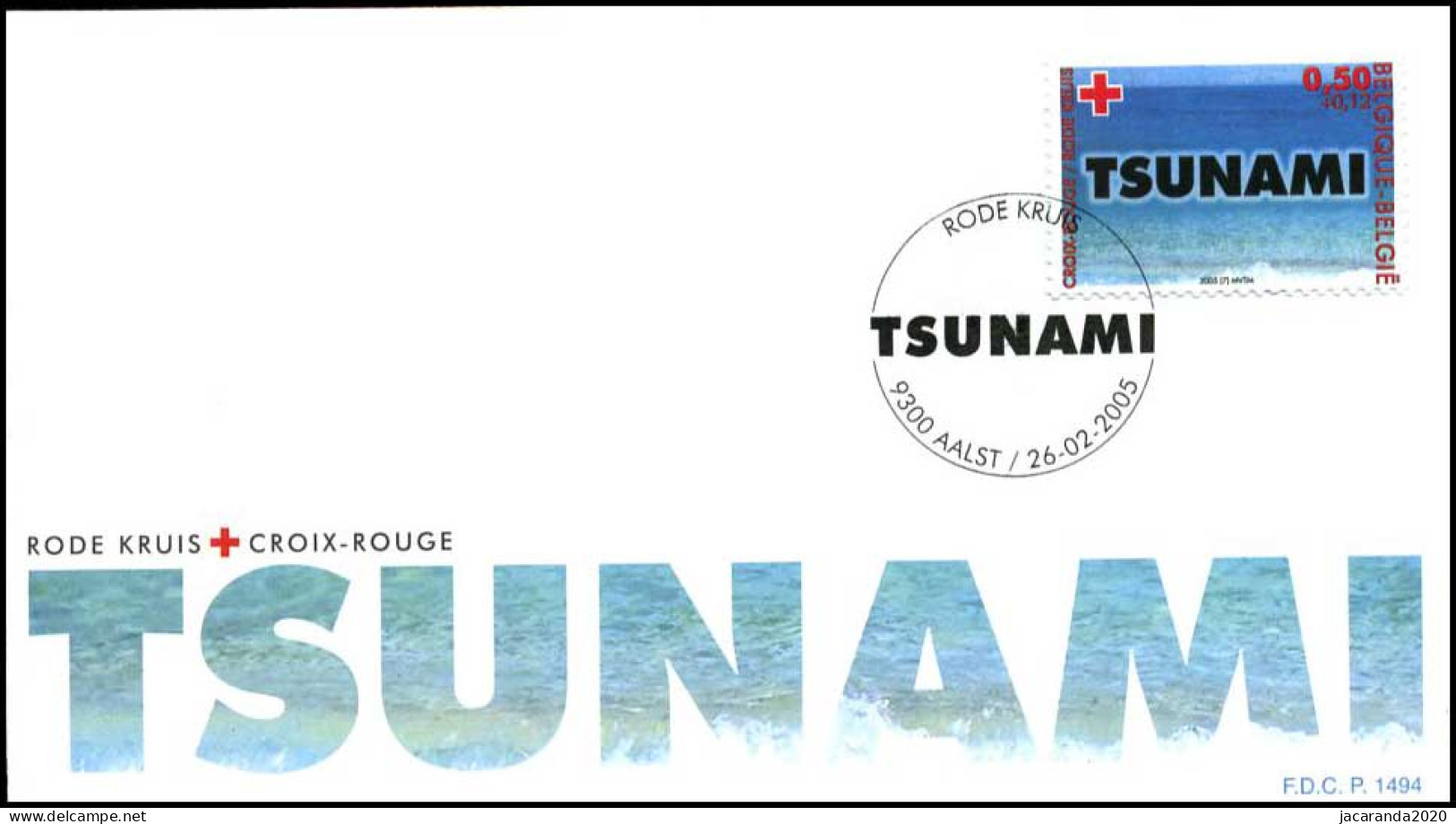 3367 - FDC - Rode Kruis. Tsunami-ramp In Zuid-Oost Azi&euml; P14 - 2001-2010