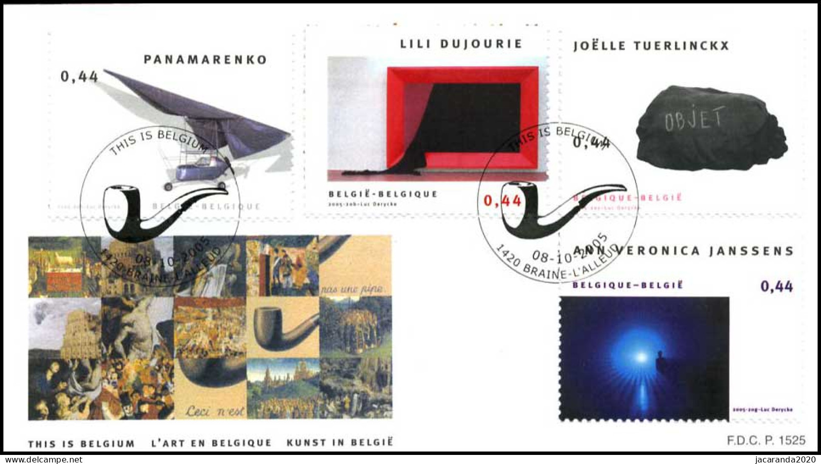 3439/48 - FDC - This Is Belgium : Hedendaagse Kunstenaars P - 2001-2010