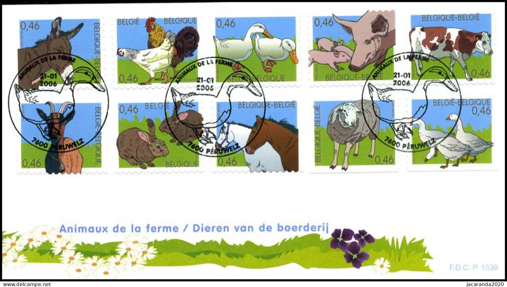 3481/90 - FDC - Dieren Van De Boerderij P1539 - 2001-2010