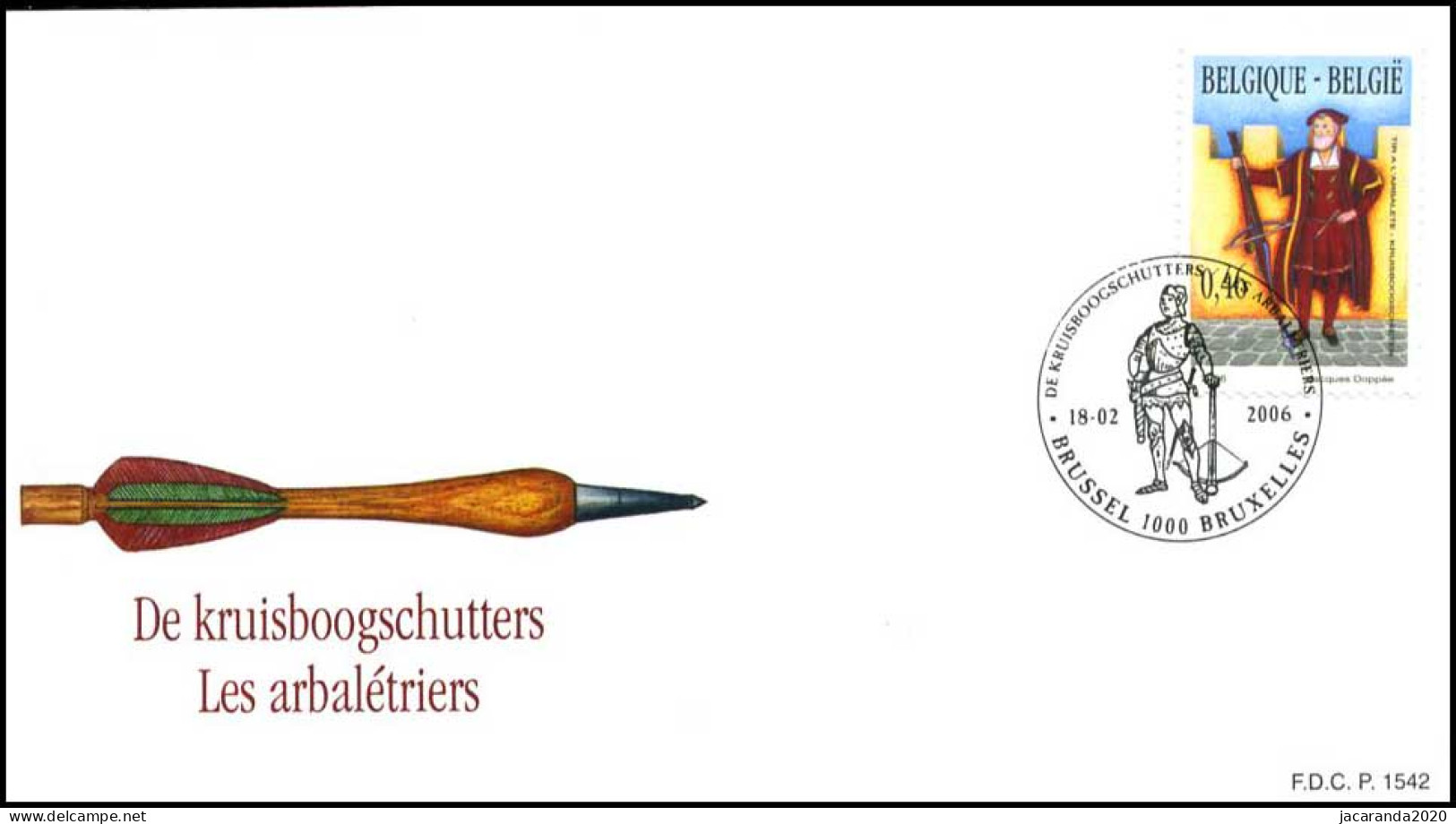 3496 - FDC - De Kruisboogschutters P1542 - 2001-2010