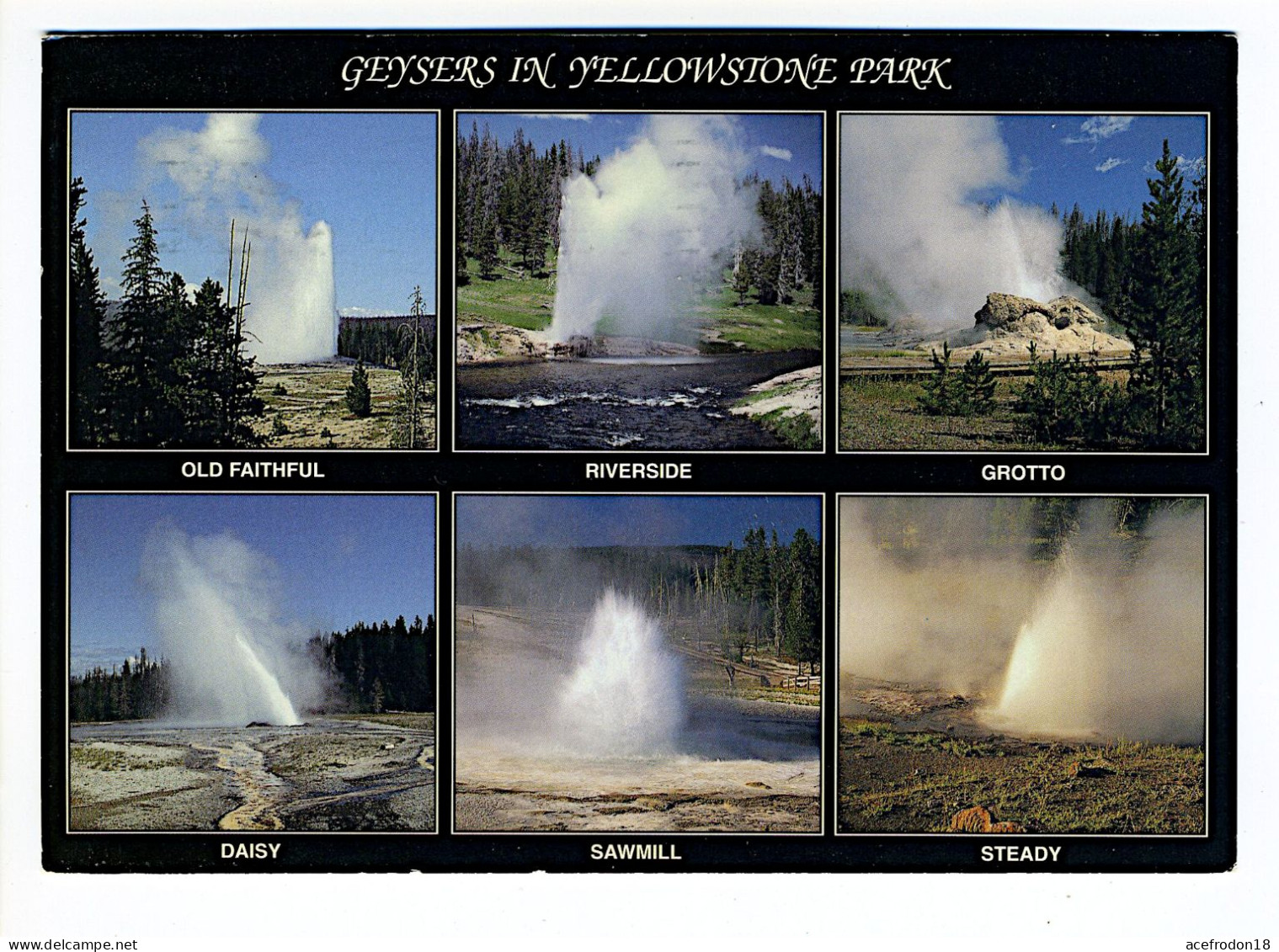 Geysers In Yellowstone Park - Yellowstone
