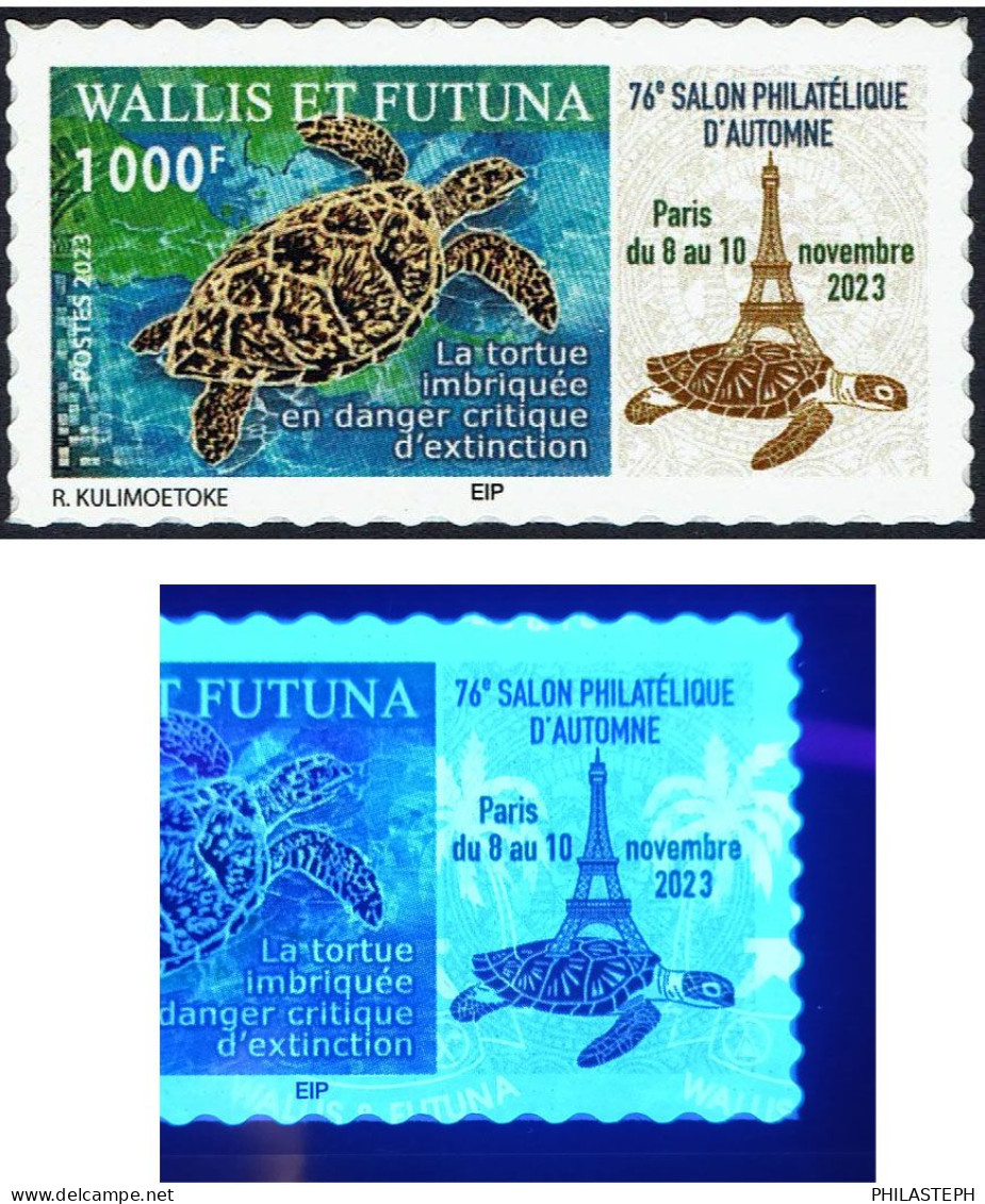 Wallis Et Futuna TIRAGE SPECIAL - 1000 F SALON AUTOMNE 2023 PARIS - Eiffel  - Tortue - Neufs