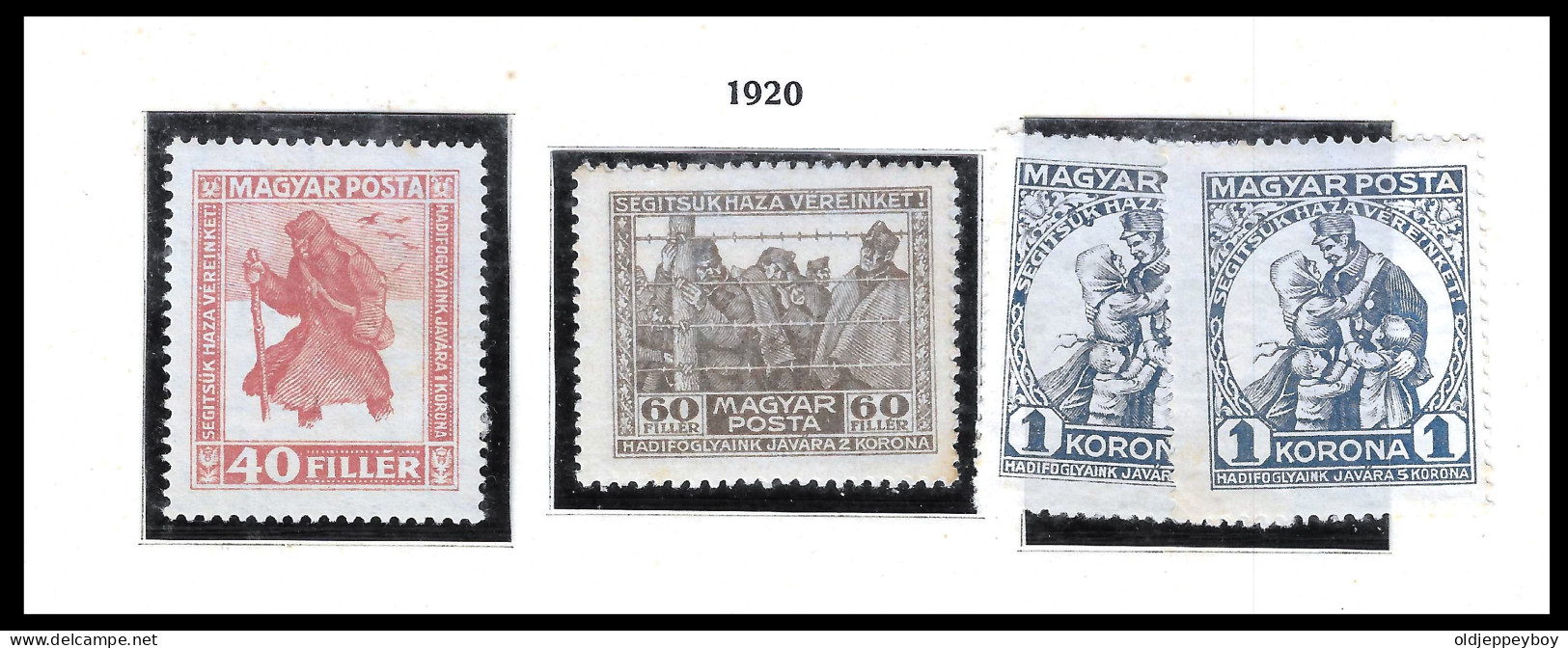 Hungary 1920 Sc B69a-71 Set 1 EXTRA   MINT LIGHTLY HINGED MLH - Andere & Zonder Classificatie