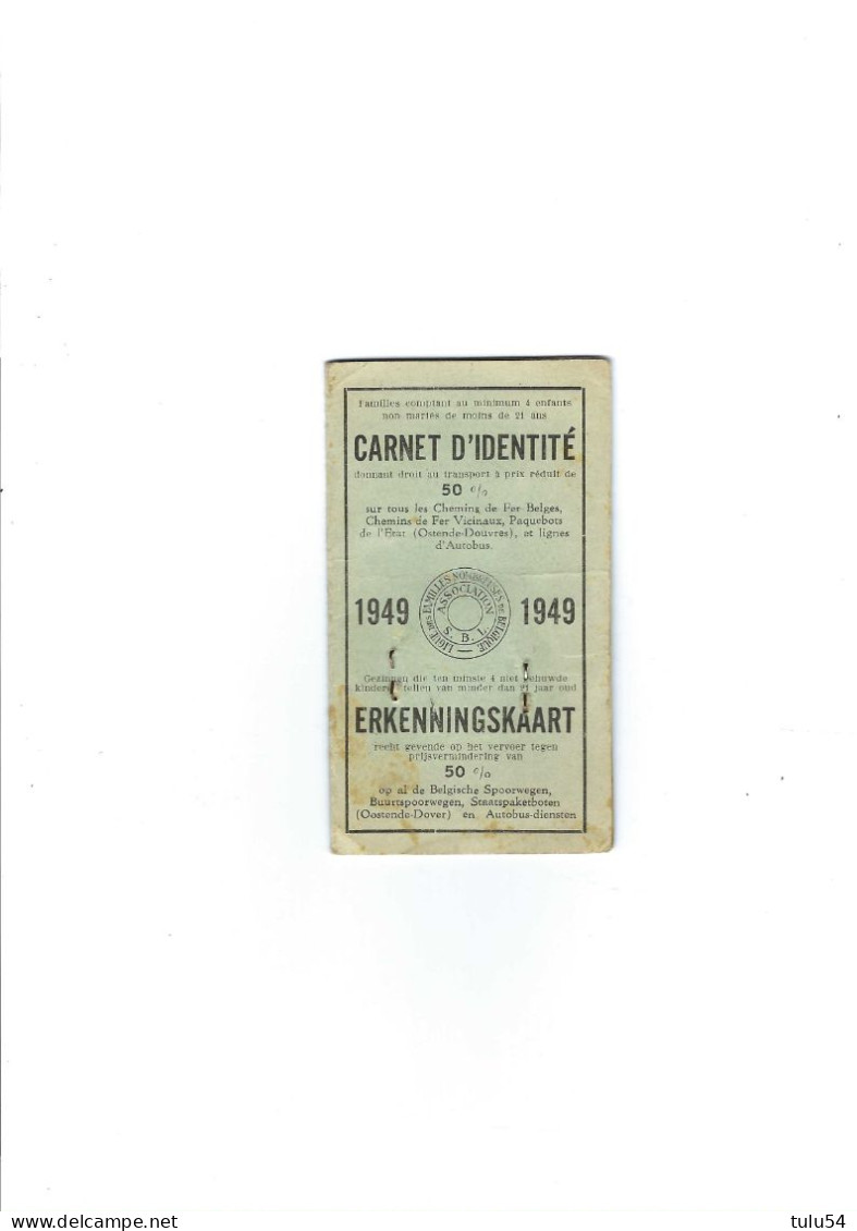 Carte De Réduction Transport - Sammlungen