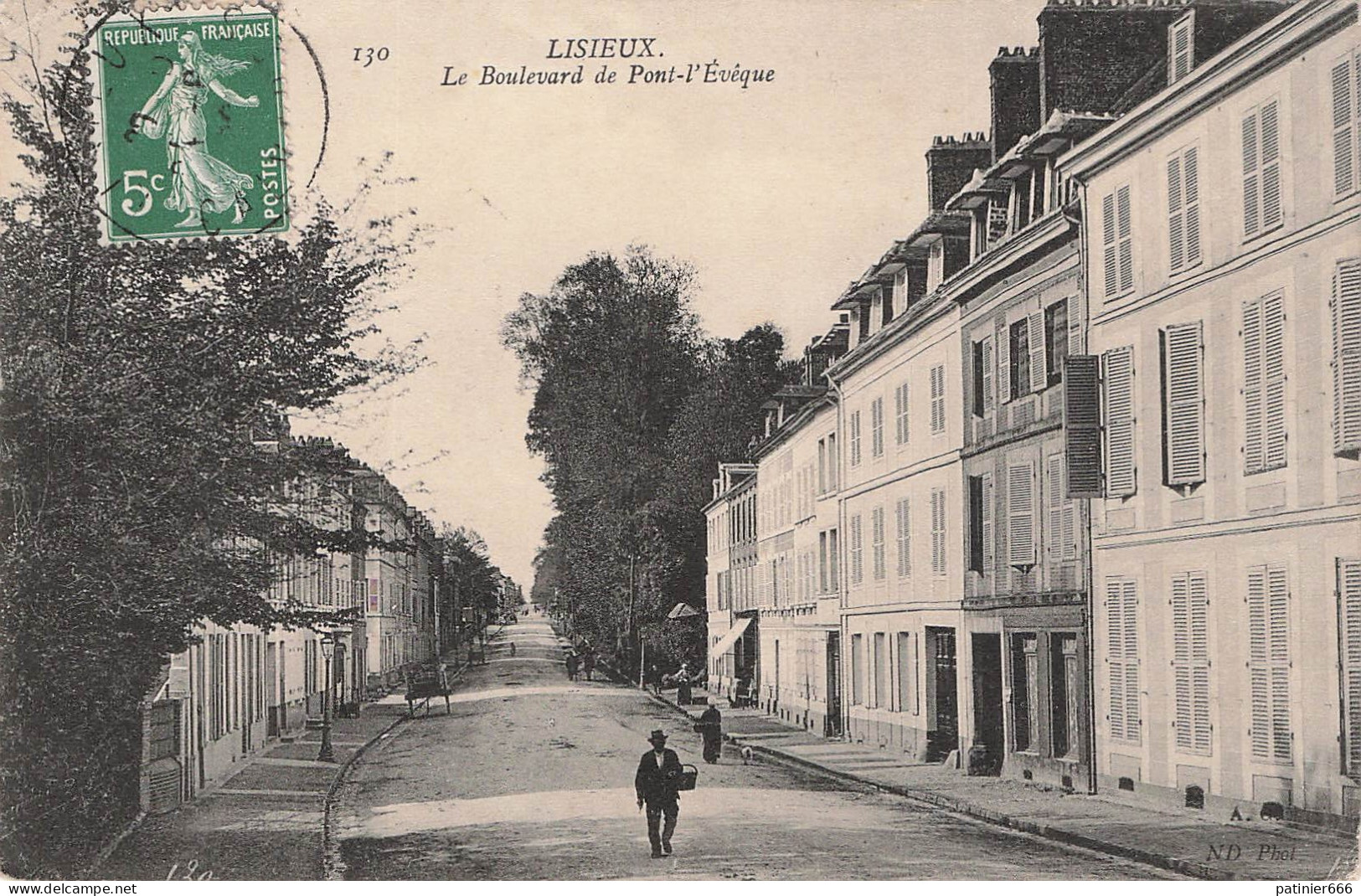 Lisieux Le Boulevard De Pont L'eveque - Lisieux