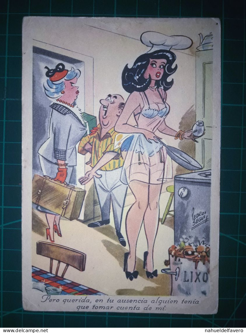 ARGENTINE, Carte Postale Vintage, Illustration Amusante Avec Des Caricatures Drôles Et Hilarantes. Comédie, Humour.. - Humour