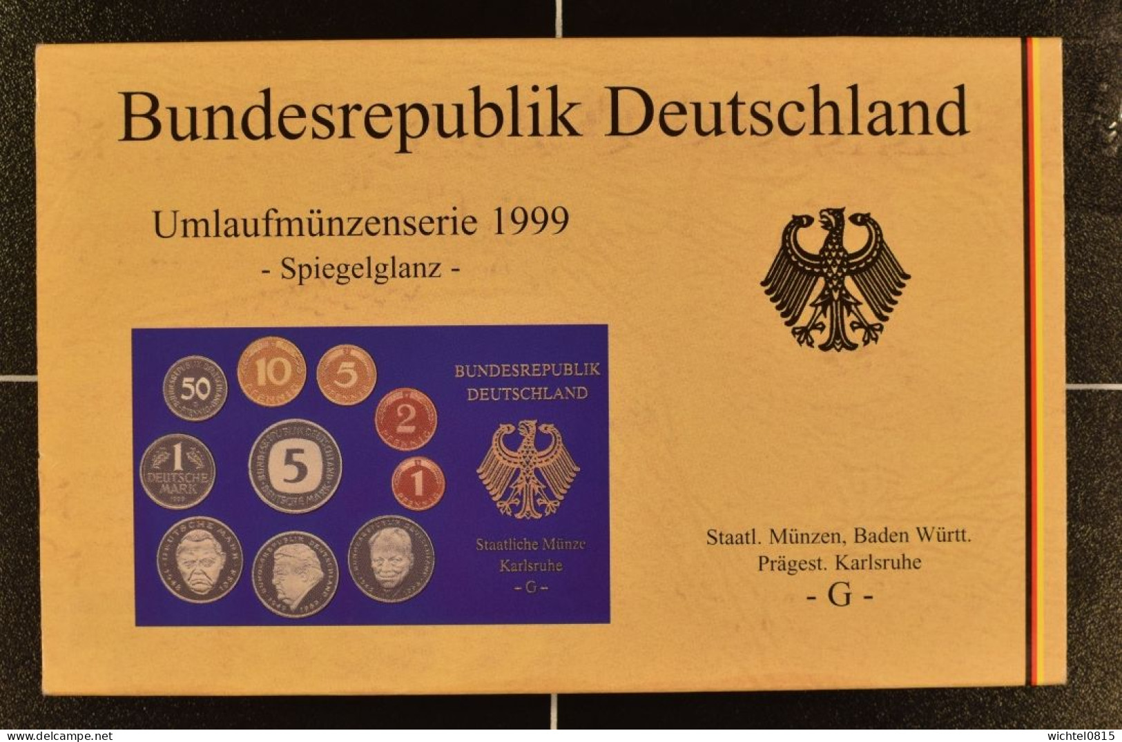 Kursmünzsatz BRD 1999 Prägestätte F [Stuttgart] - Mint Sets & Proof Sets