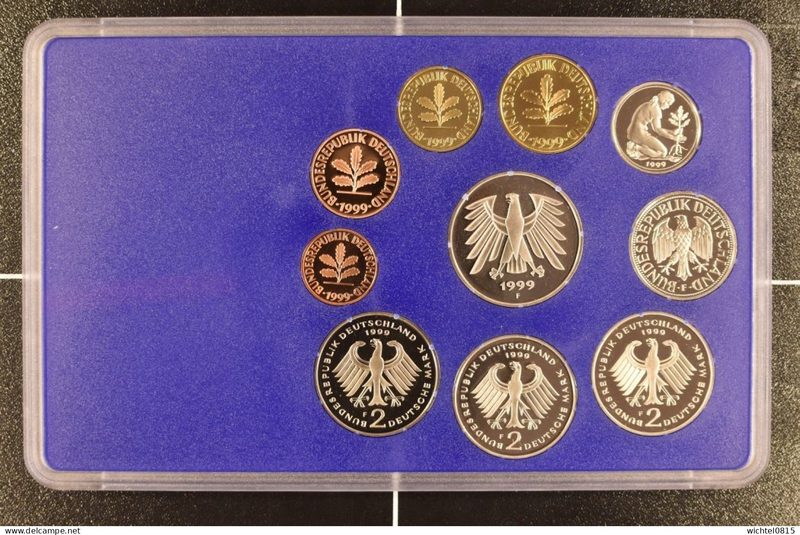 Kursmünzsatz BRD 1999 Prägestätte F [Stuttgart] - Mint Sets & Proof Sets