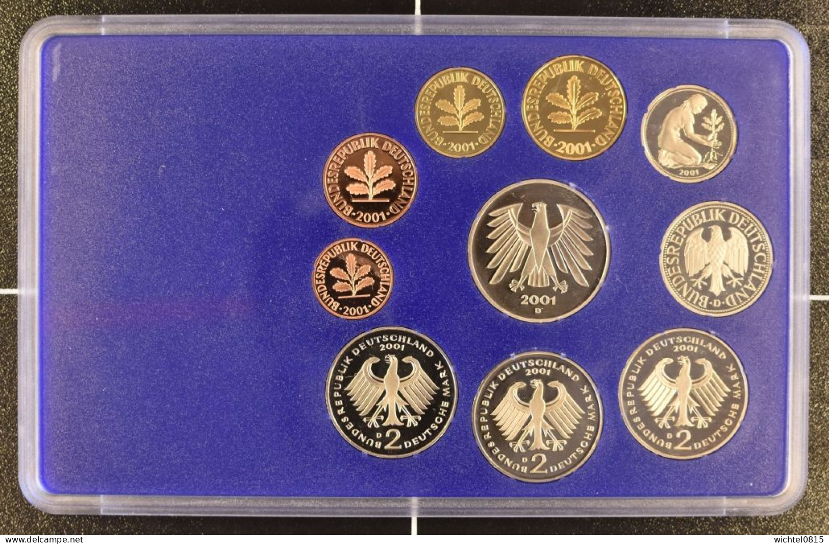 Kursmünzsatz BRD 2001 Prägestätte D [München] - Mint Sets & Proof Sets