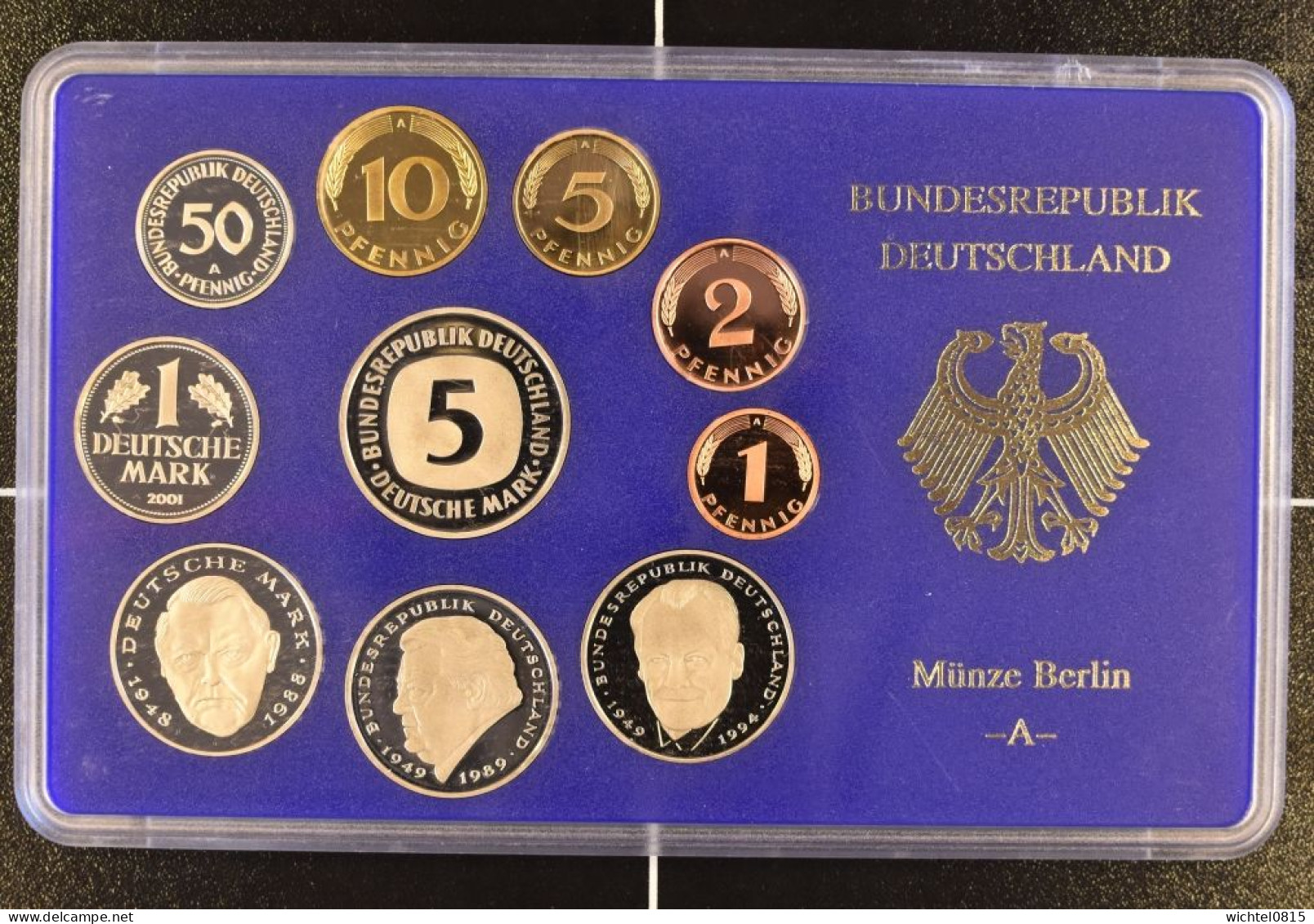 Kursmünzsatz BRD 2001 Prägestätte A [Berlin] - Mint Sets & Proof Sets